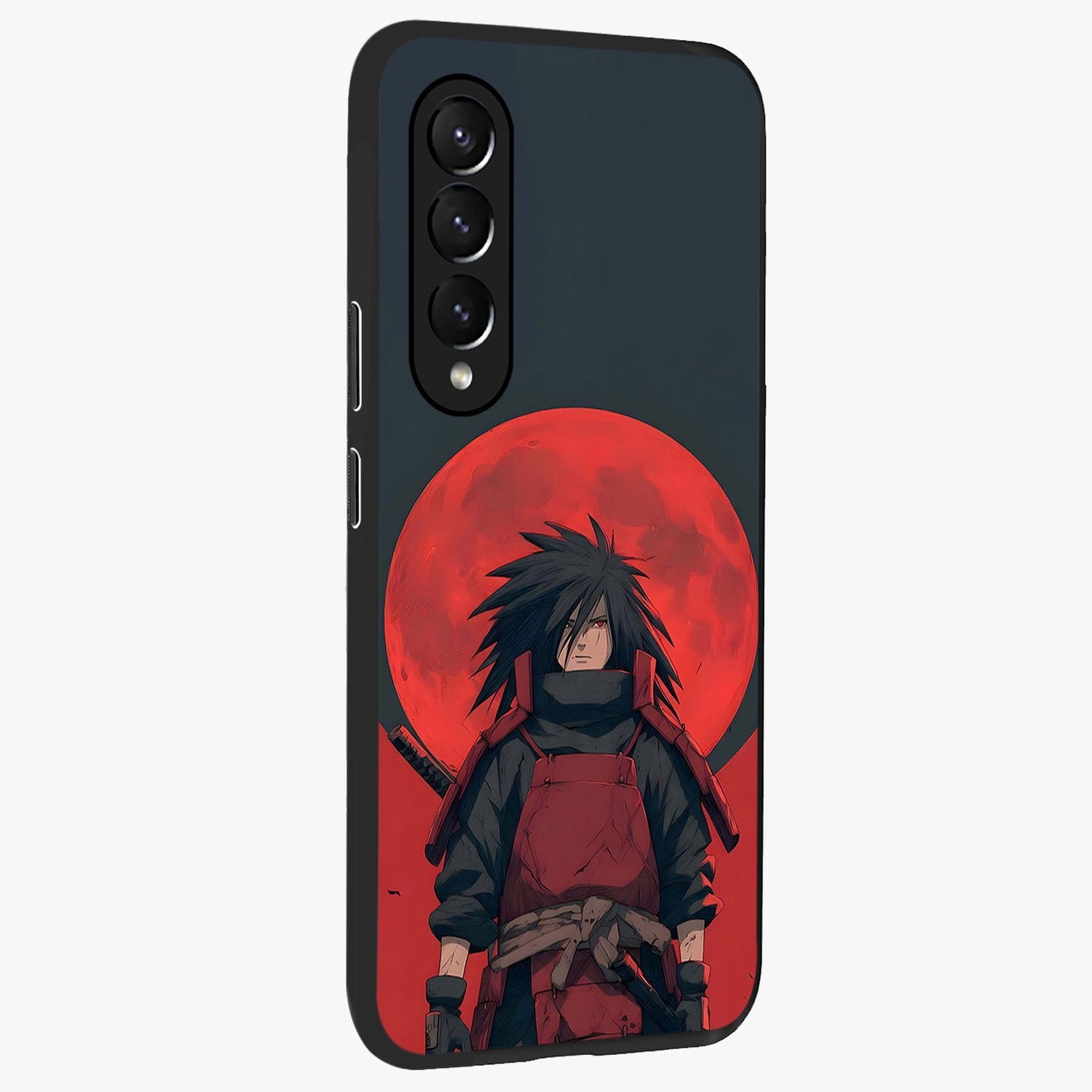 Crimson Moon Warlord Glass Case upright view showcasing powerful warlord artwork with dark celestial theme.