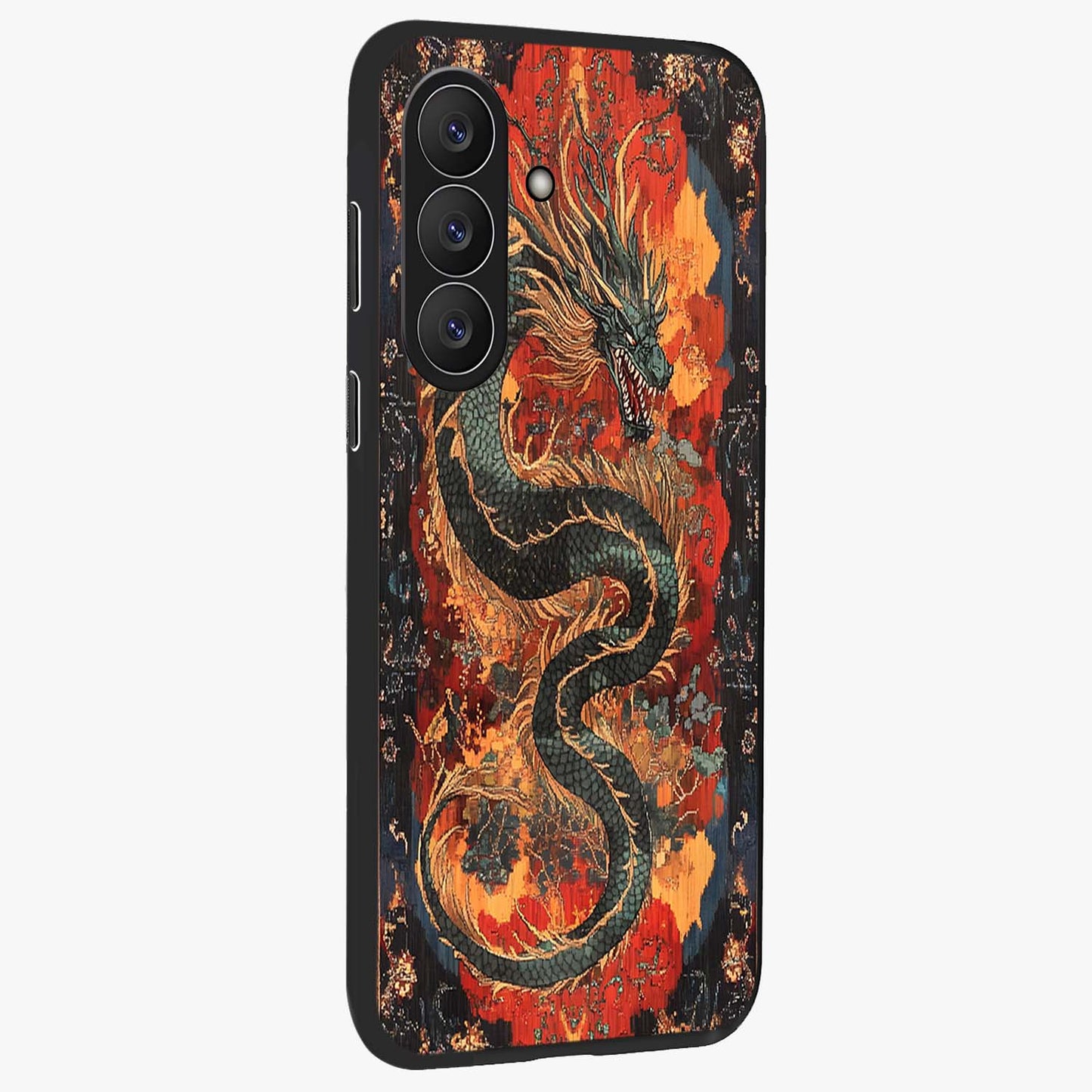 Inferno Dragon Soul Glass Case For Samsung Galaxy S26