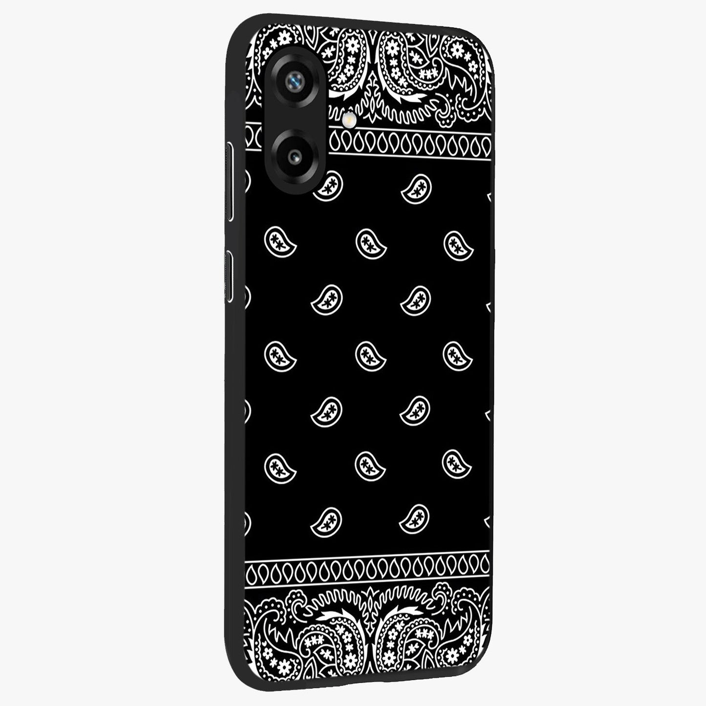 Retro Rebel Threads Glass Case upright view showcasing stylish vintage artwork with bold retro theme.