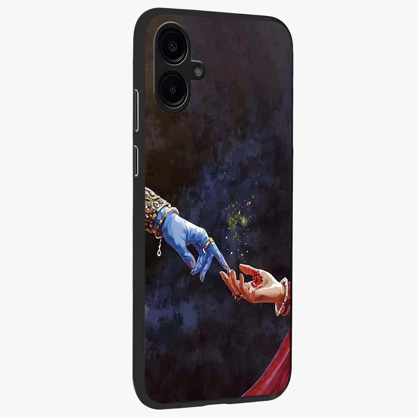 Divine Touch Eternal Glass Case upright view showcasing peaceful spiritual artwork with eternal divine theme.