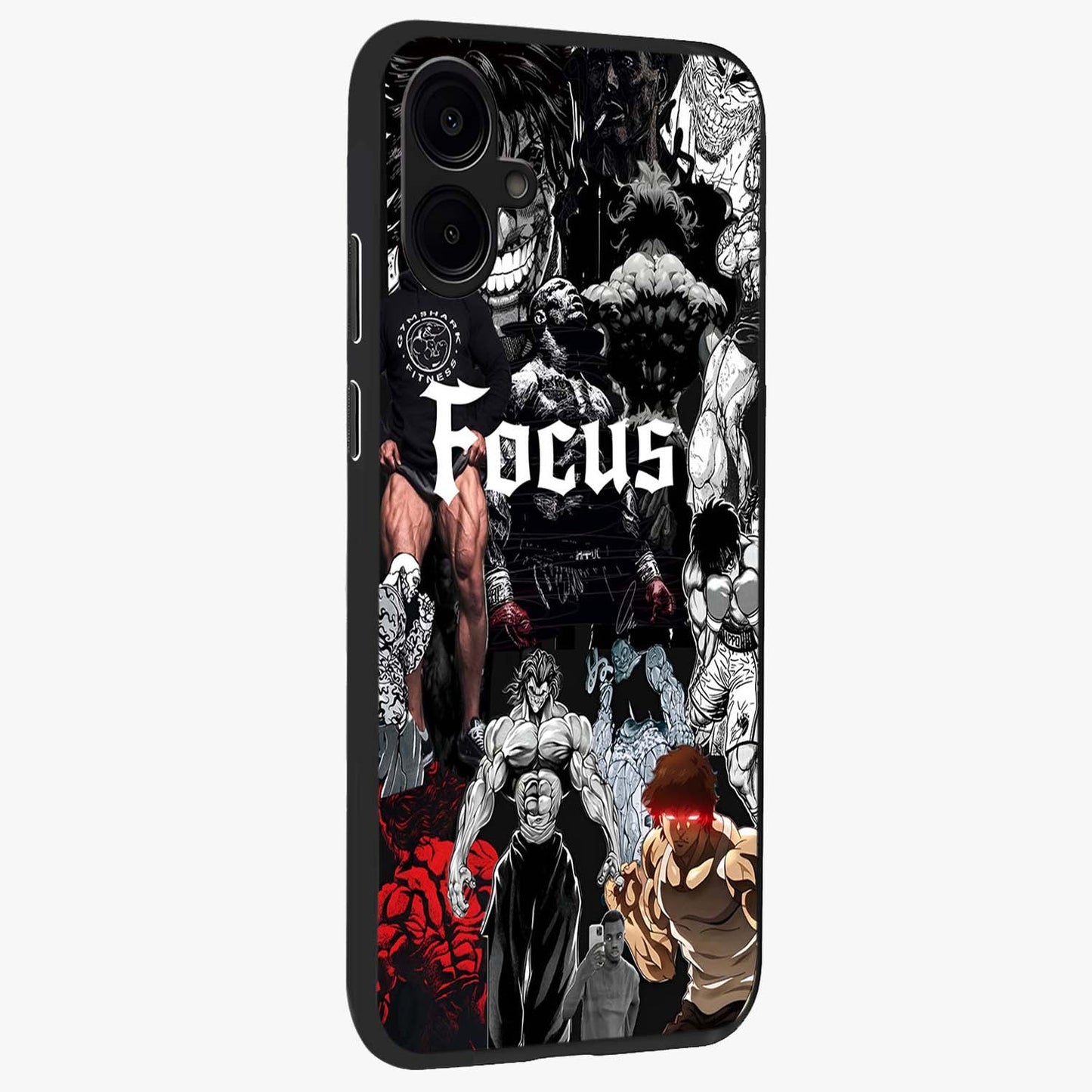 Relentless Power Focus Glass Case upright view showcasing strong inspirational artwork with powerful focus theme.