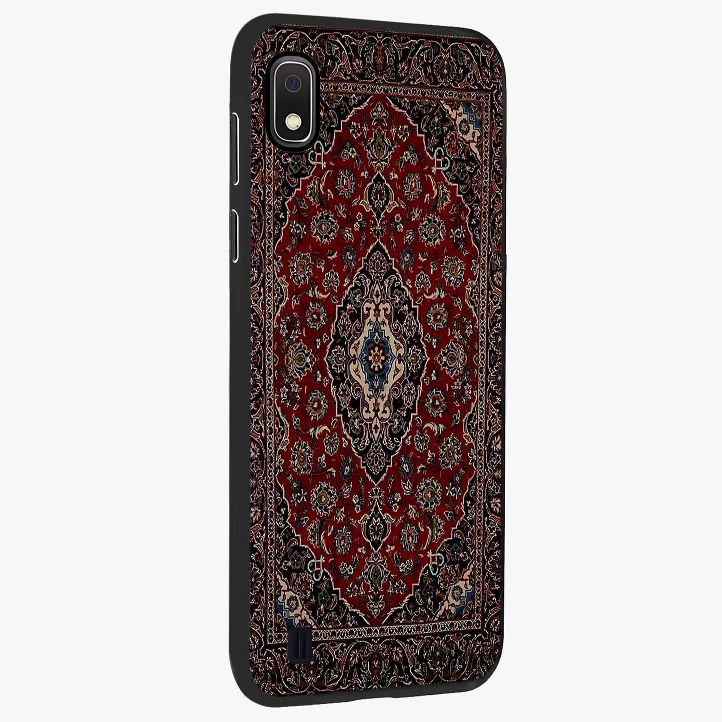 Heritage Carpet Royale Glass Case upright view showcasing detailed ornamental artwork with luxurious traditional theme.