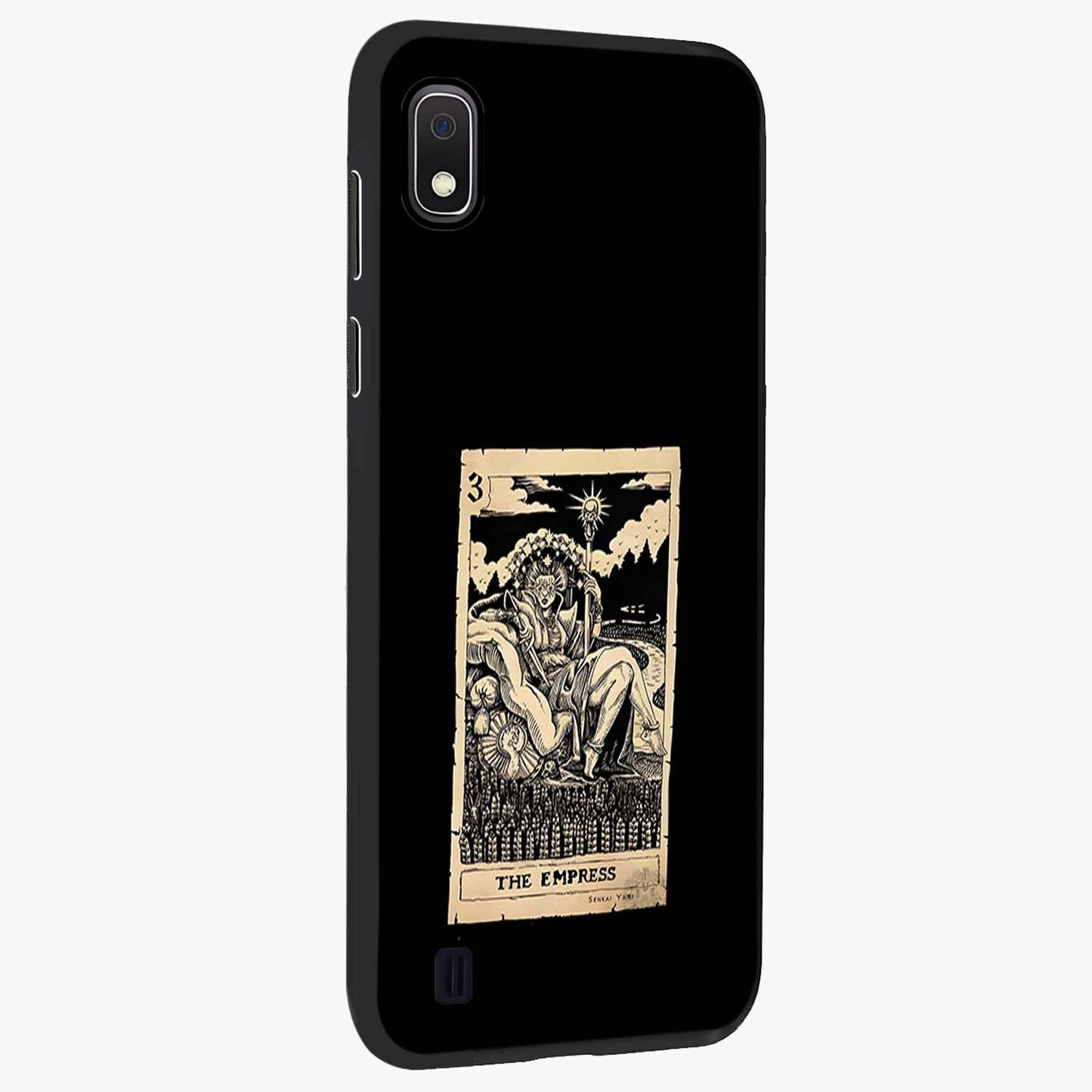 The Empress Glass Case upright view showcasing powerful empress themed artwork with luxurious artistic theme.