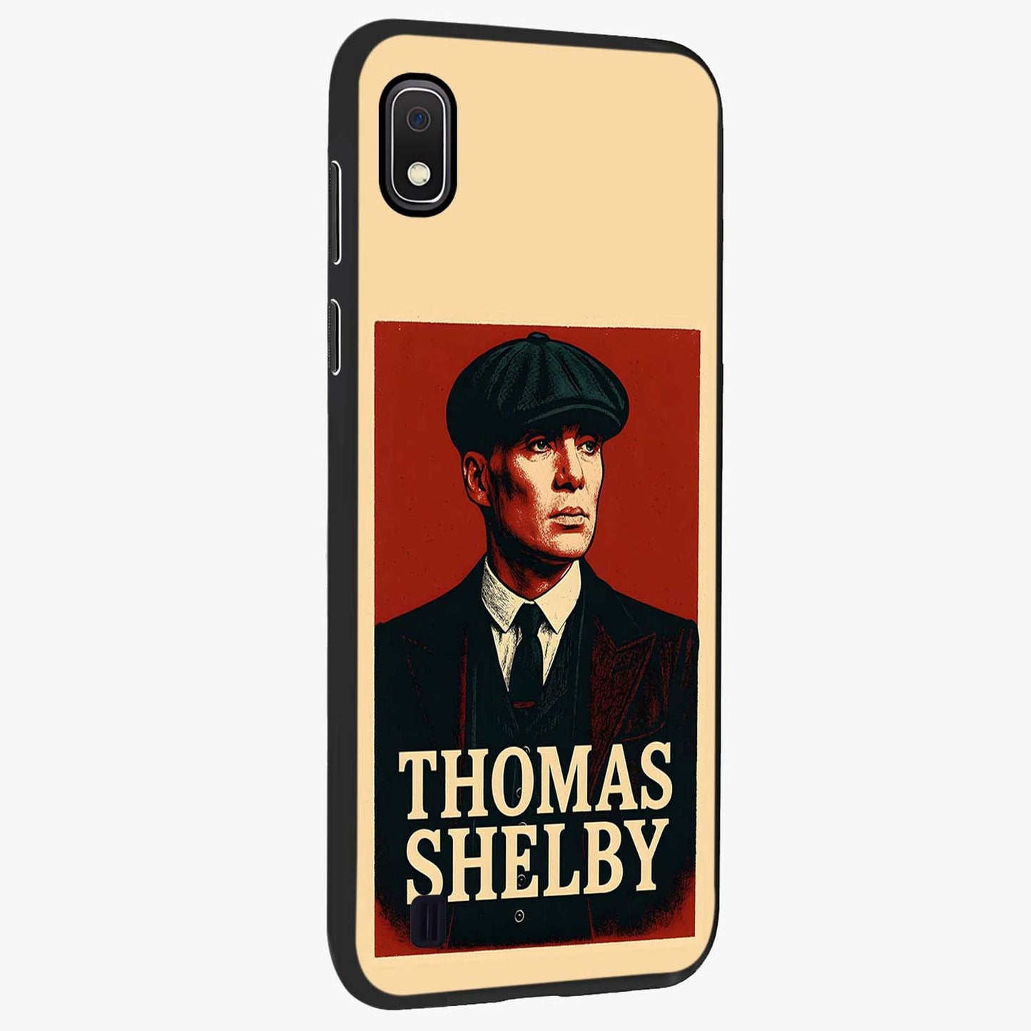 Vintage Mafia Authority Glass Case upright view showcasing dramatic vintage artwork with iconic authority theme.