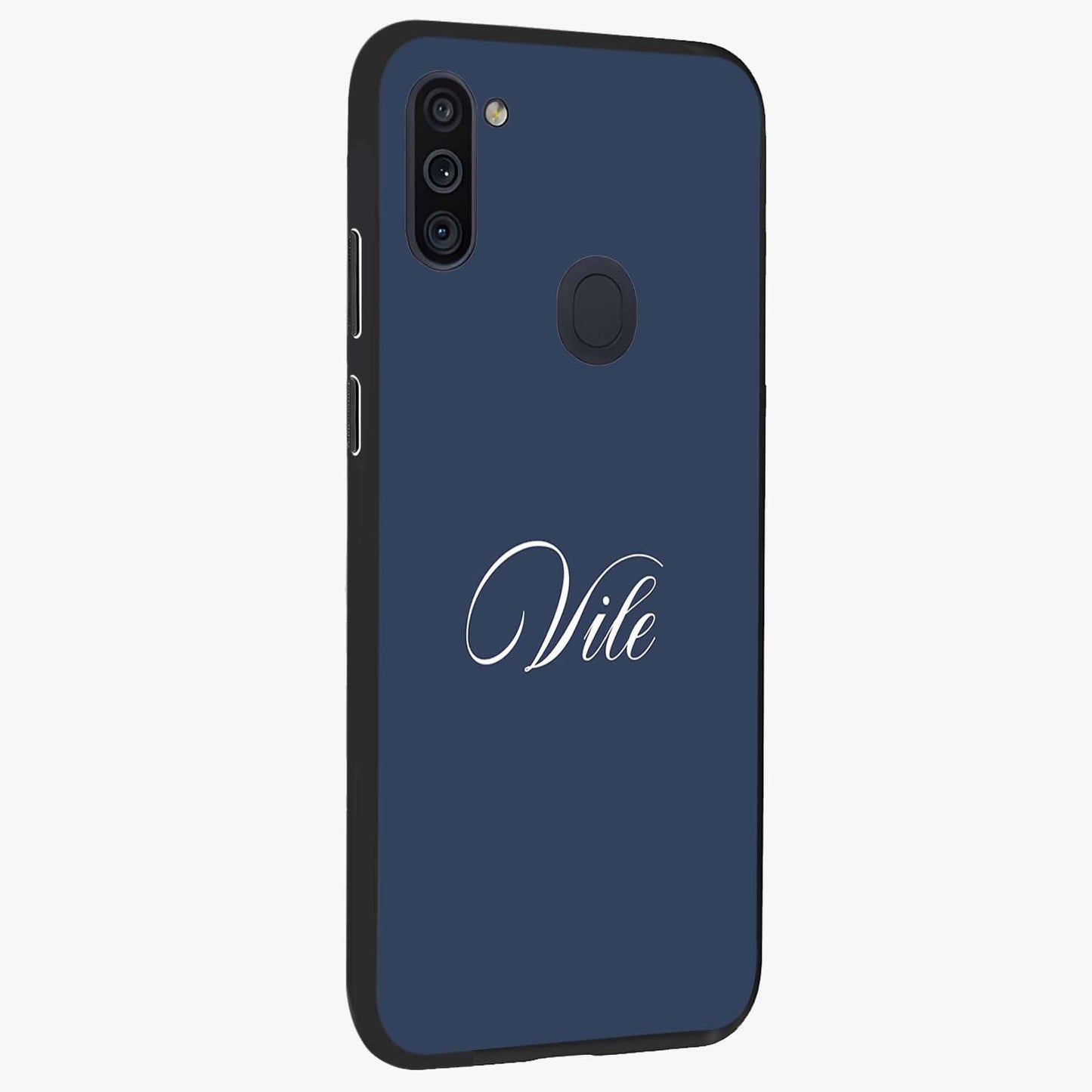 Blue Vintage Floral Pattern Glass Case displayed in angled mockup highlighting classic blue floral pattern and retro aesthetic design.