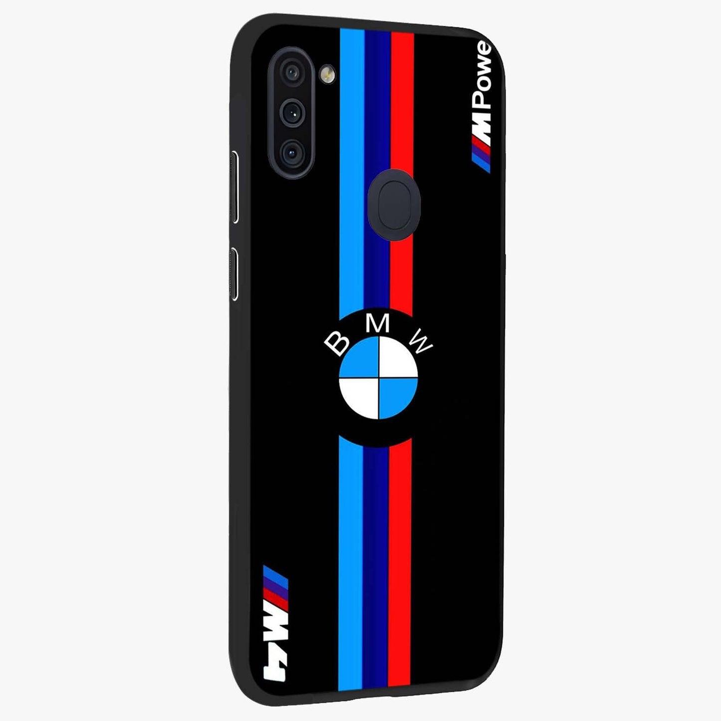 Turbo BMW Beast Glass Case upright view showcasing powerful car artwork with modern motorsport theme.