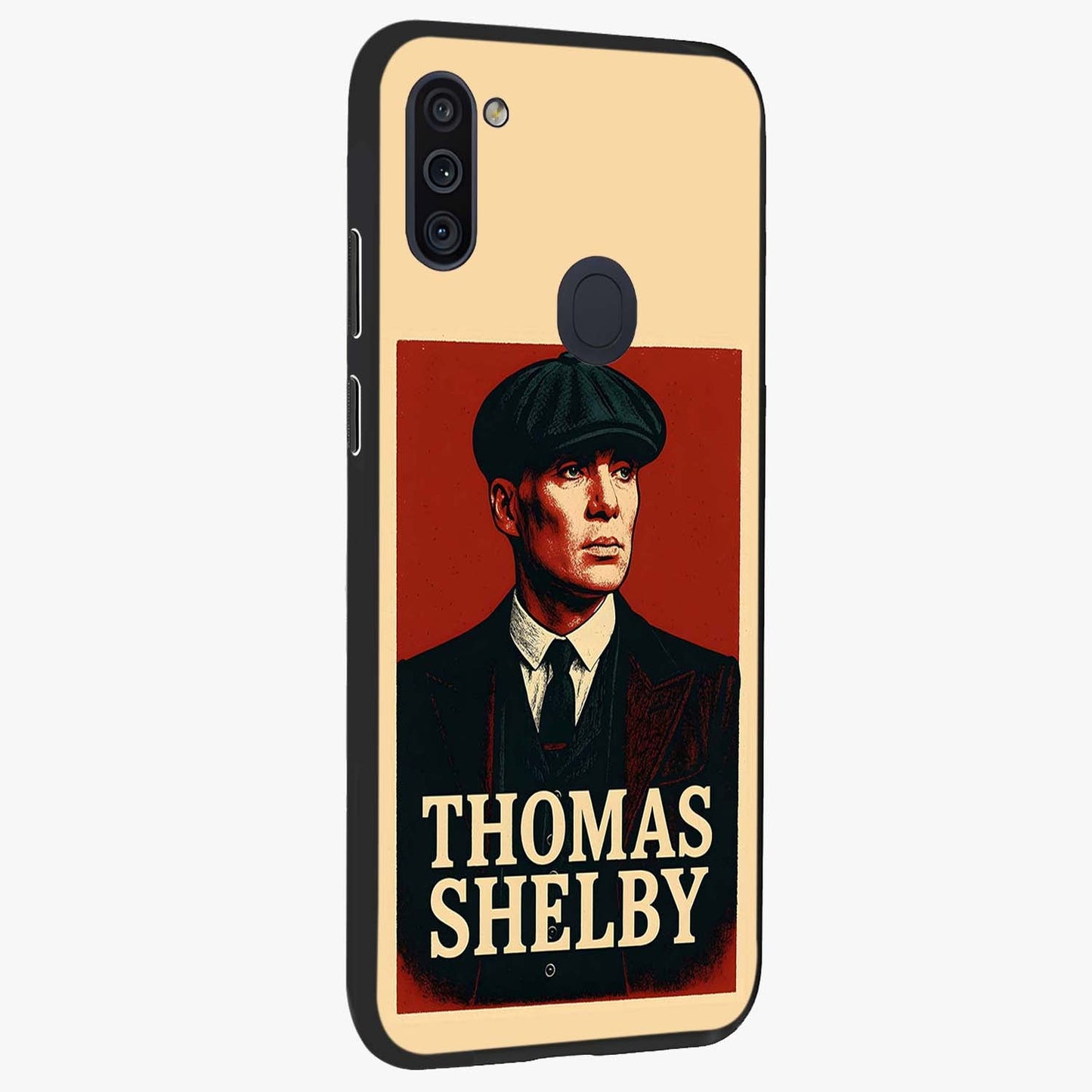 Vintage Mafia Authority Glass Case upright view showcasing dramatic vintage artwork with iconic authority theme.