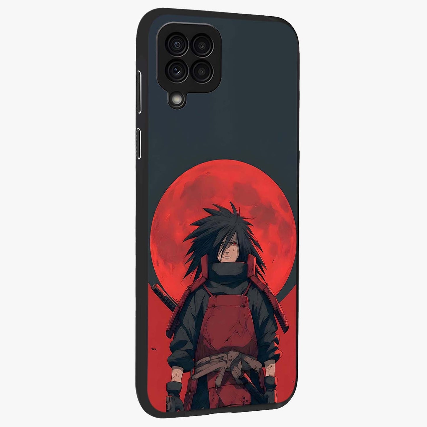 Crimson Moon Warlord Glass Case upright view showcasing powerful warlord artwork with dark celestial theme.