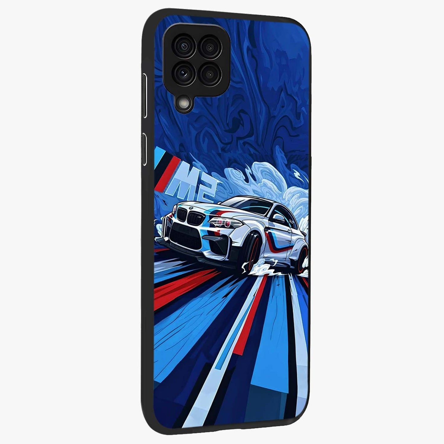 Drift Power Rush Glass Case upright view showcasing high speed racing artwork with bold automotive theme.