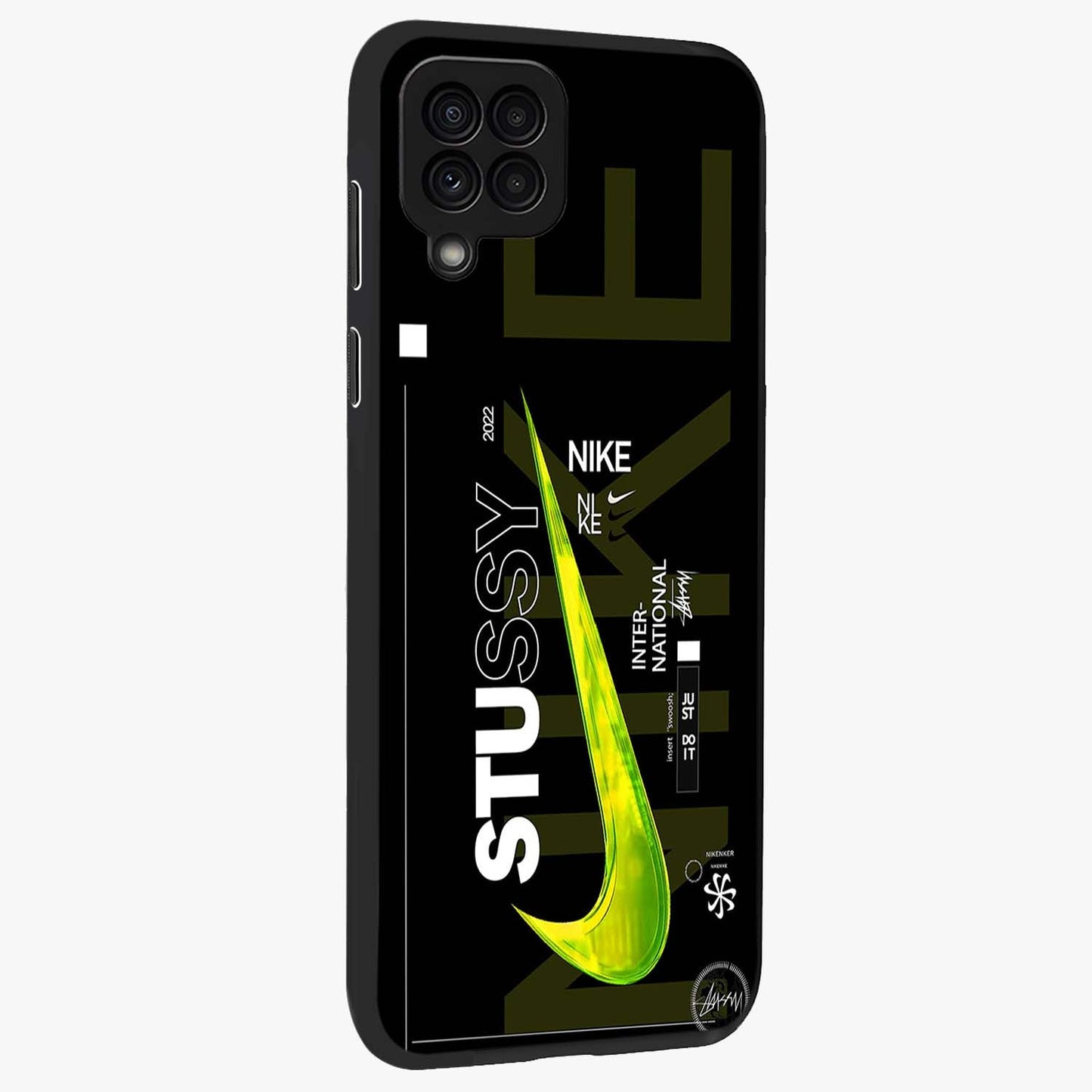 Neon Street Edition Glass Case upright view showcasing colorful neon artwork with modern street culture theme.