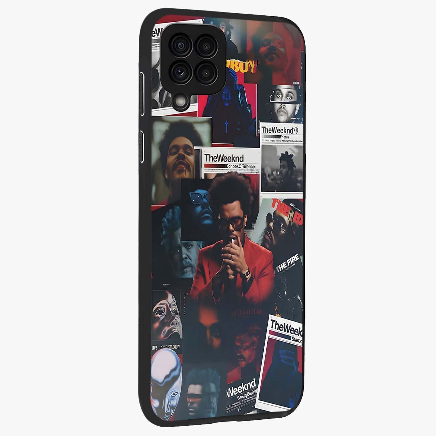 The Weeknd Glass Case upright view showcasing bold music themed artwork with contemporary artistic style.