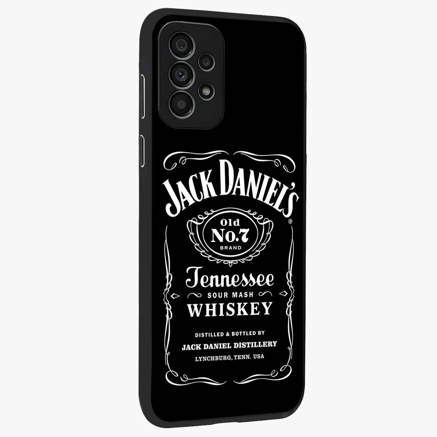 Vintage Whiskey Heritage Glass Case upright view showcasing stylish vintage whiskey artwork with timeless bar culture theme.