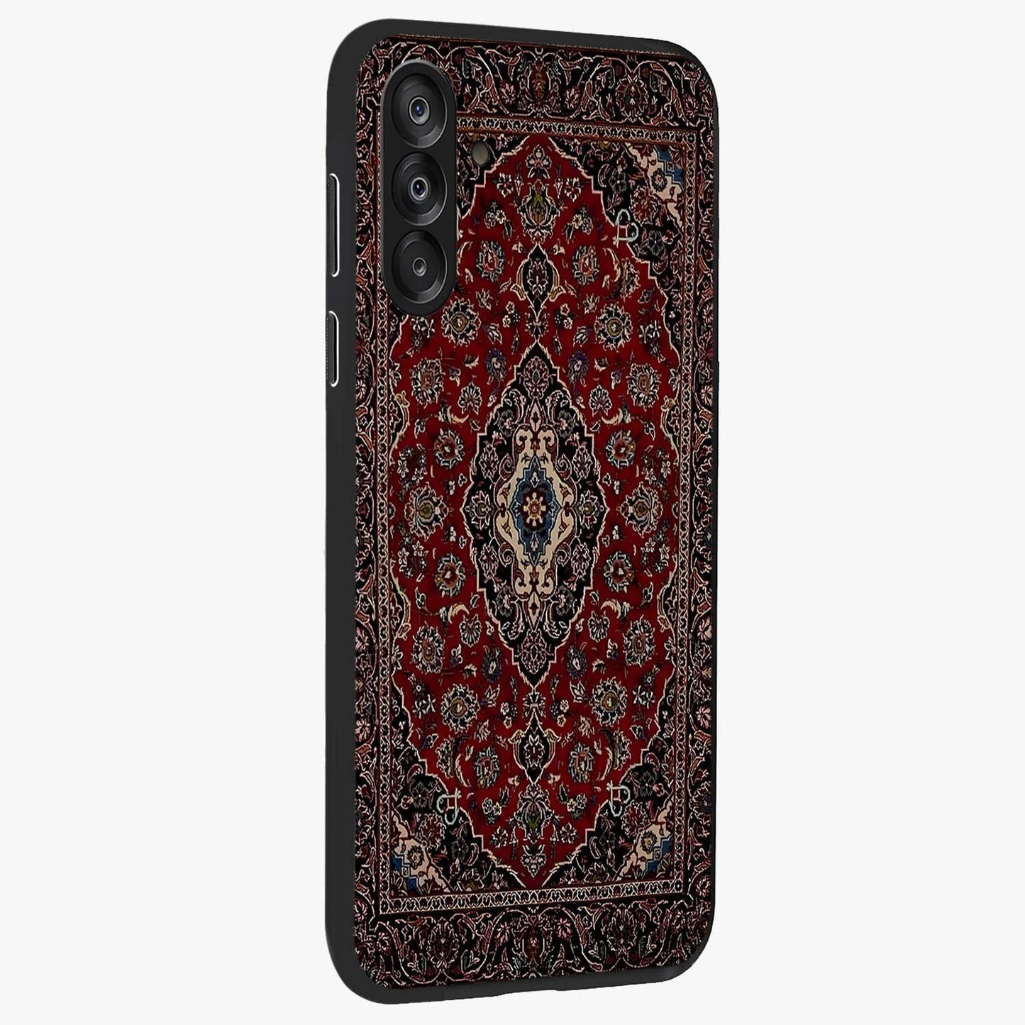 Heritage Carpet Royale Glass Case upright view showcasing detailed ornamental artwork with luxurious traditional theme.