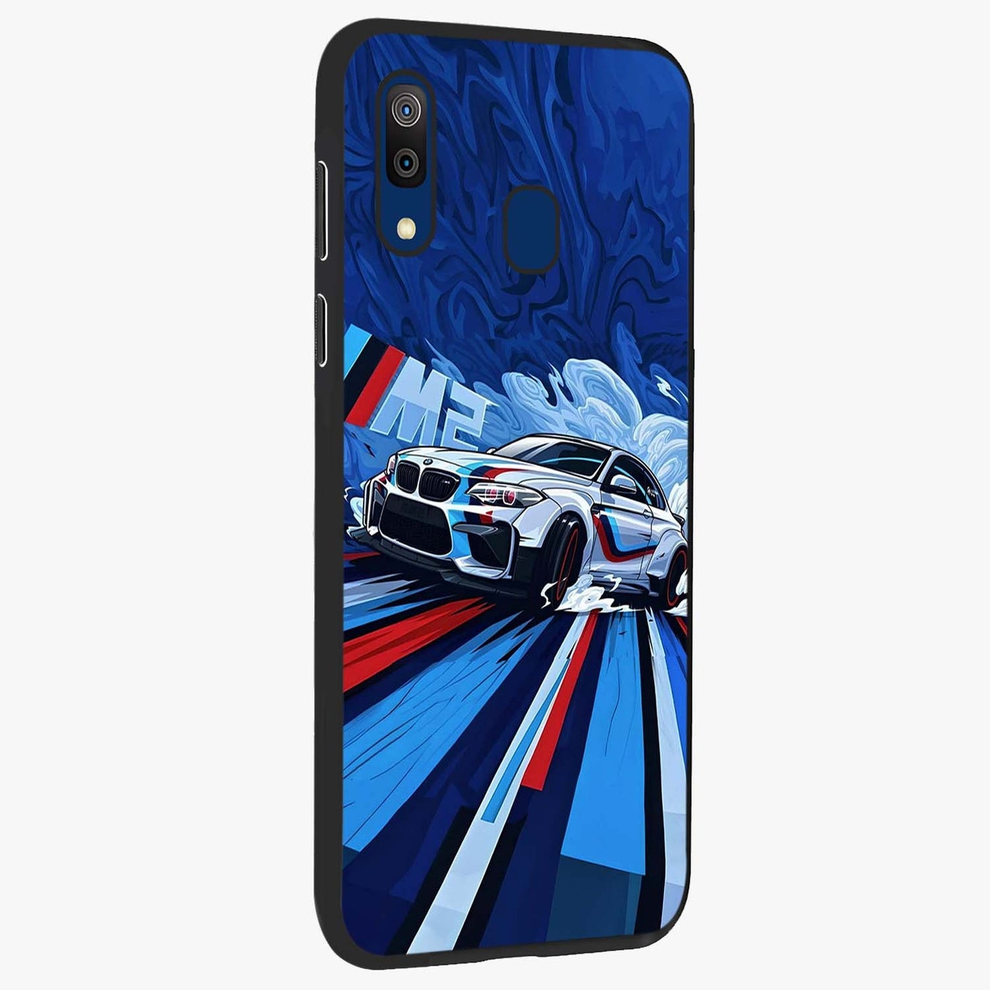 Drift Power Rush Glass Case upright view showcasing high speed racing artwork with bold automotive theme.