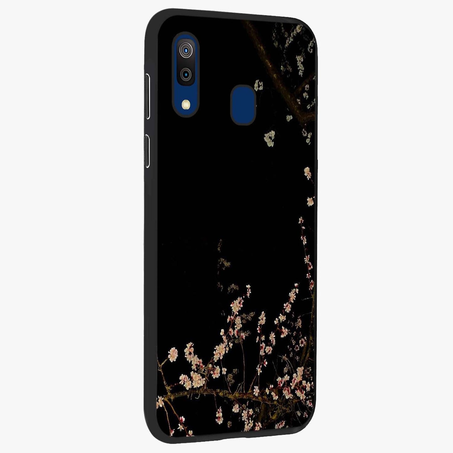 Petal Moon Light With Custom Name Glass Case upright view showcasing elegant floral moon artwork with personalized aesthetic.