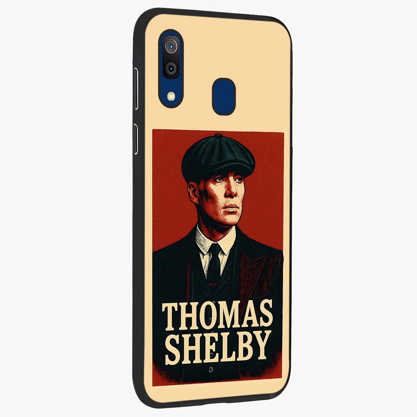 Vintage Mafia Authority Glass Case upright view showcasing dramatic vintage artwork with iconic authority theme.