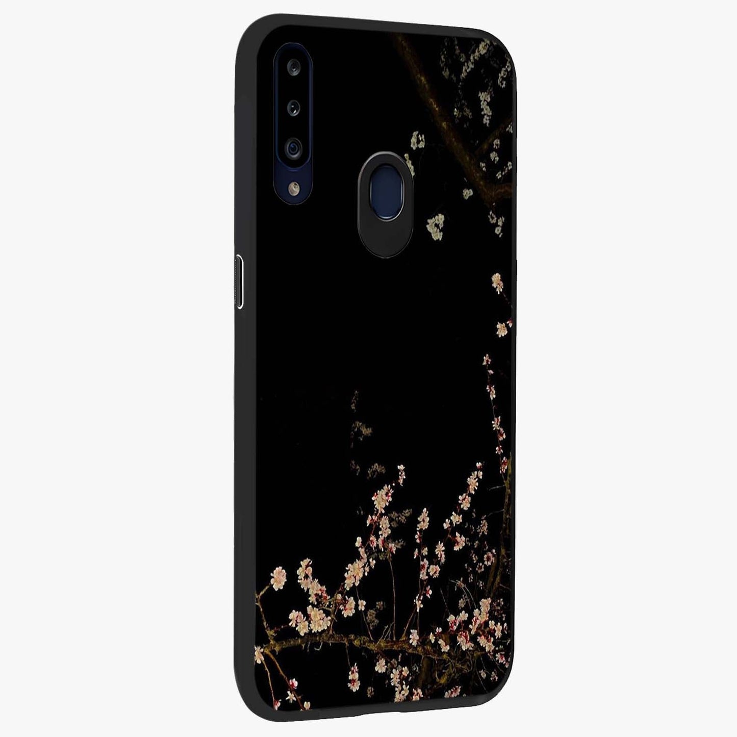 Petal Moon Light With Custom Name Glass Case upright view showcasing elegant floral moon artwork with personalized aesthetic.