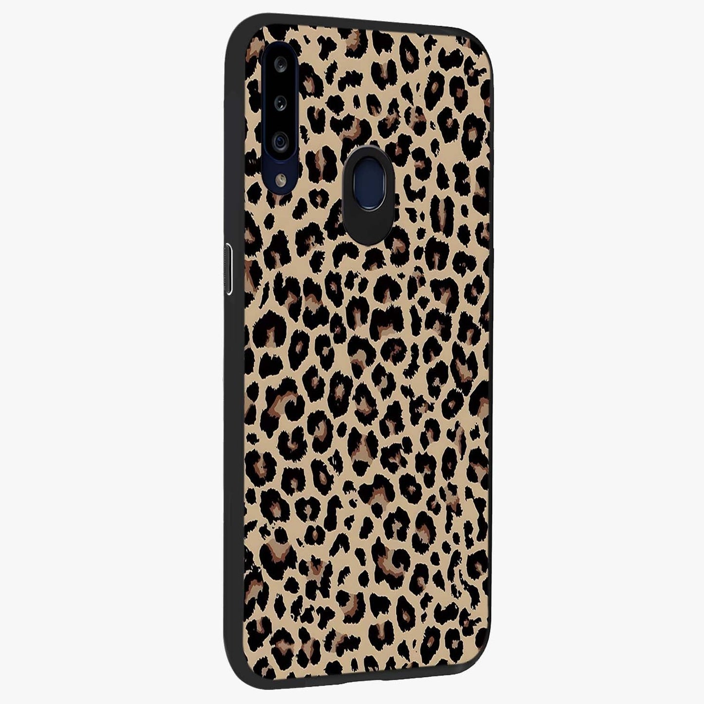 Savage Chic Pattern Glass Case upright view showcasing trendy decorative artwork with edgy fashion theme.