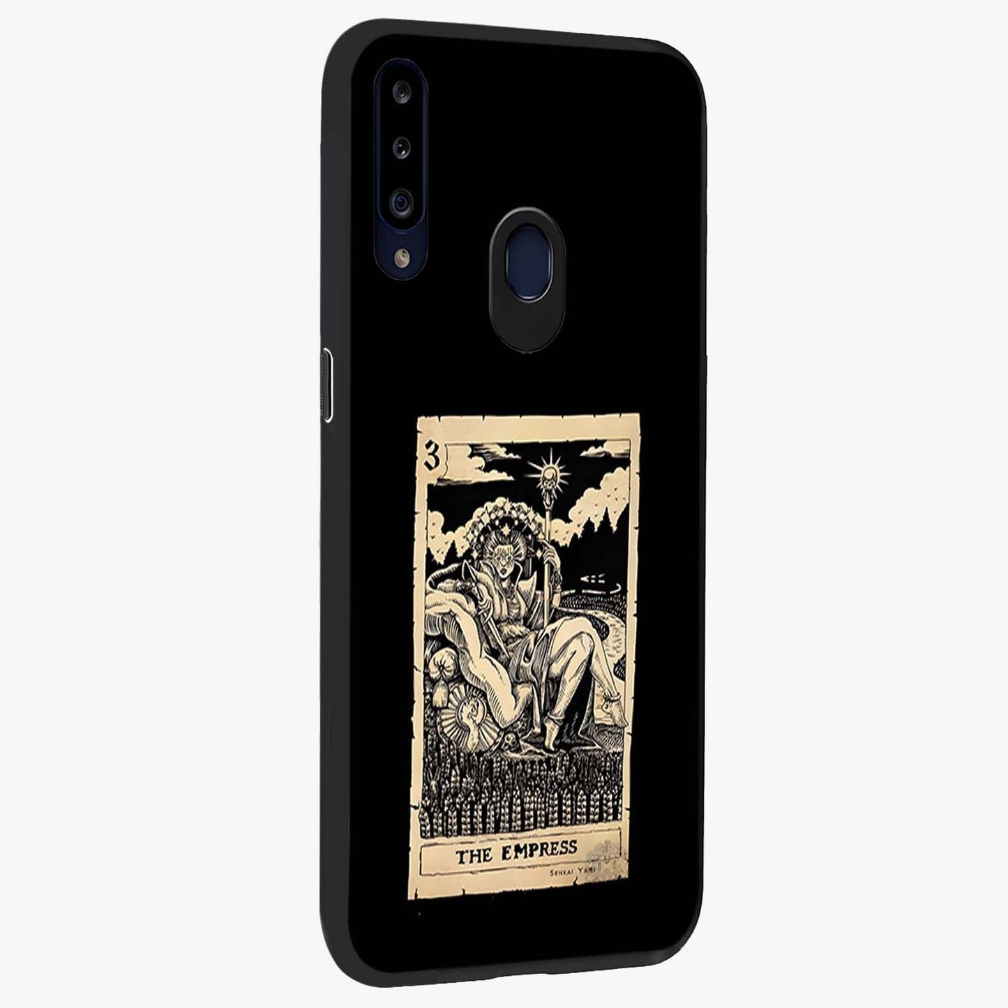 The Empress Glass Case upright view showcasing powerful empress themed artwork with luxurious artistic theme.