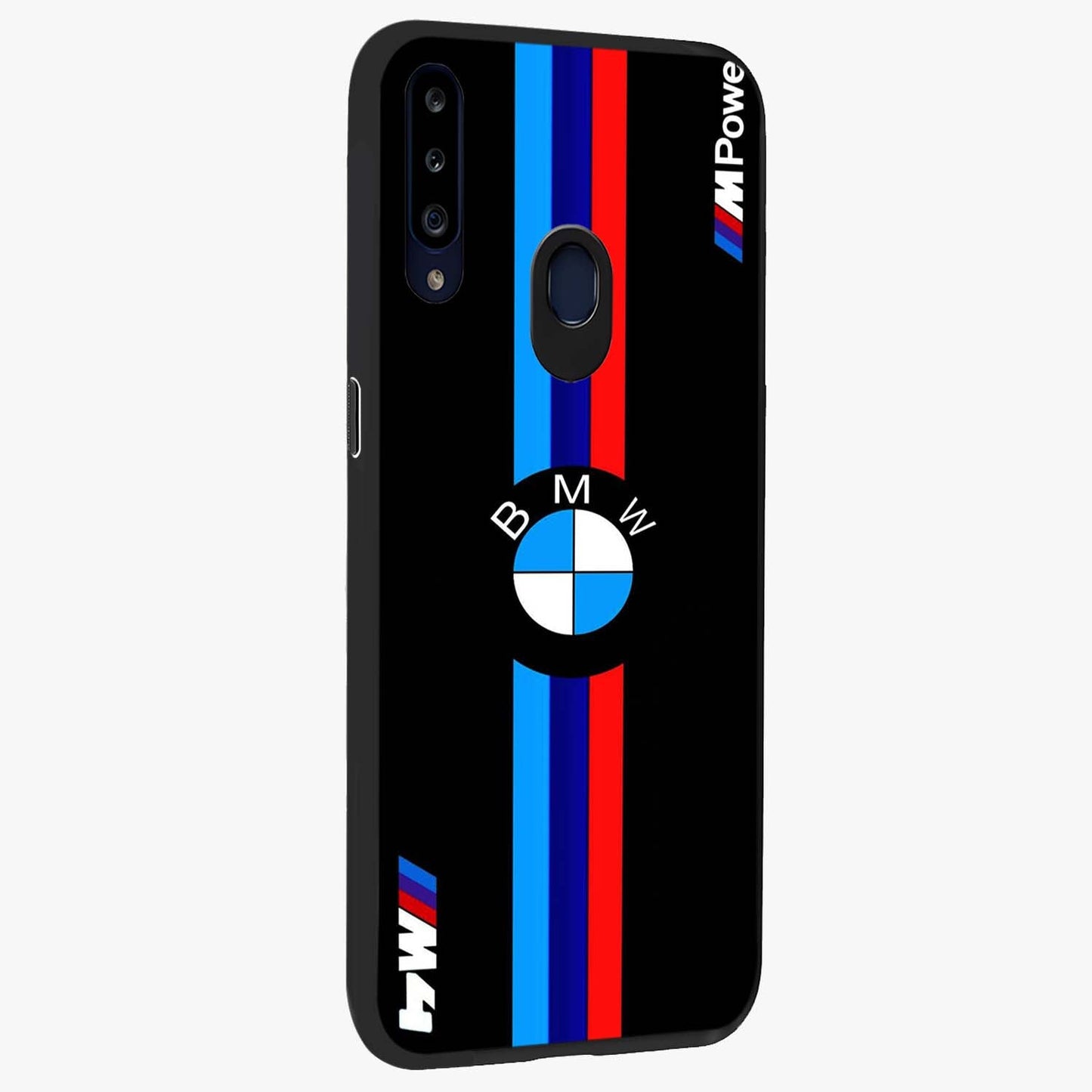 Turbo BMW Beast Glass Case upright view showcasing powerful car artwork with modern motorsport theme.