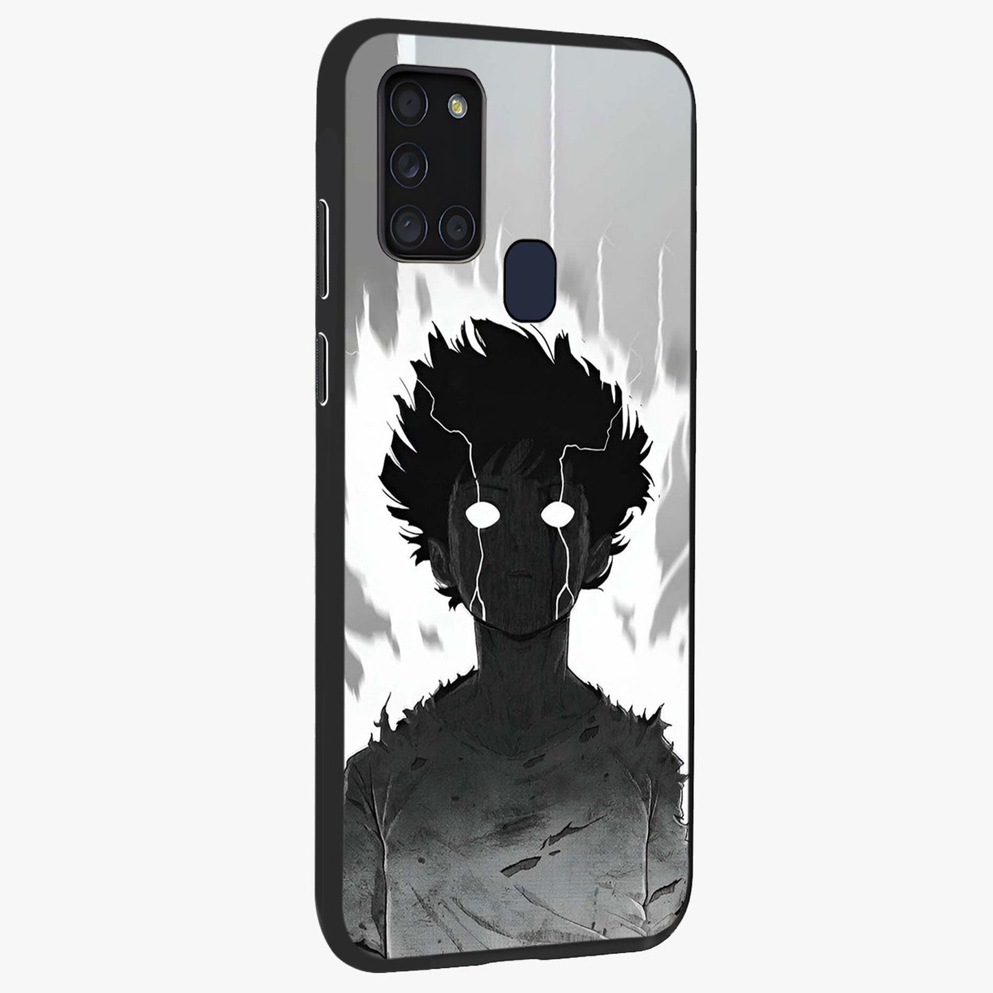 Awakened Inner Rage Glass Case upright view showcasing dramatic artwork with strong expressive aesthetic.