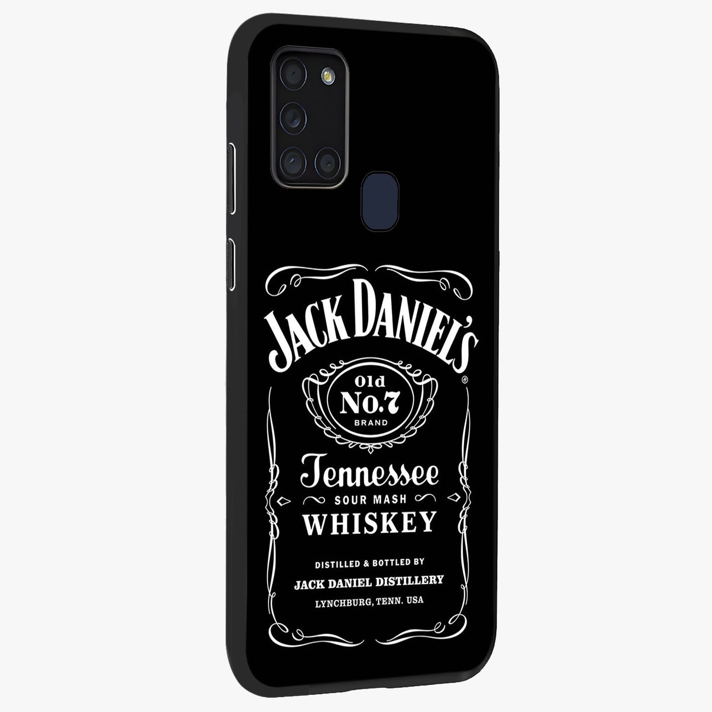 Vintage Whiskey Heritage Glass Case upright view showcasing stylish vintage whiskey artwork with timeless bar culture theme.