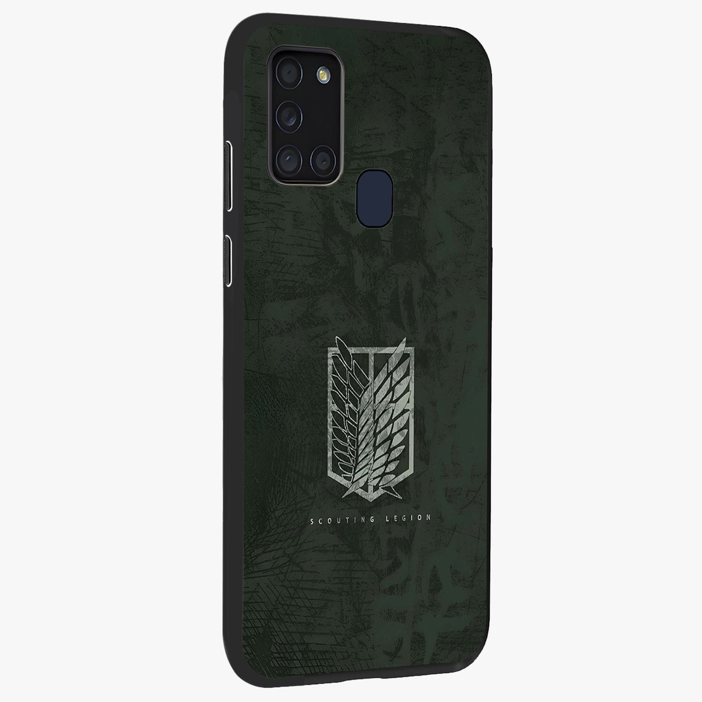 Wings Of Freedom Glass Case upright view showcasing powerful wings artwork with freedom themed design.