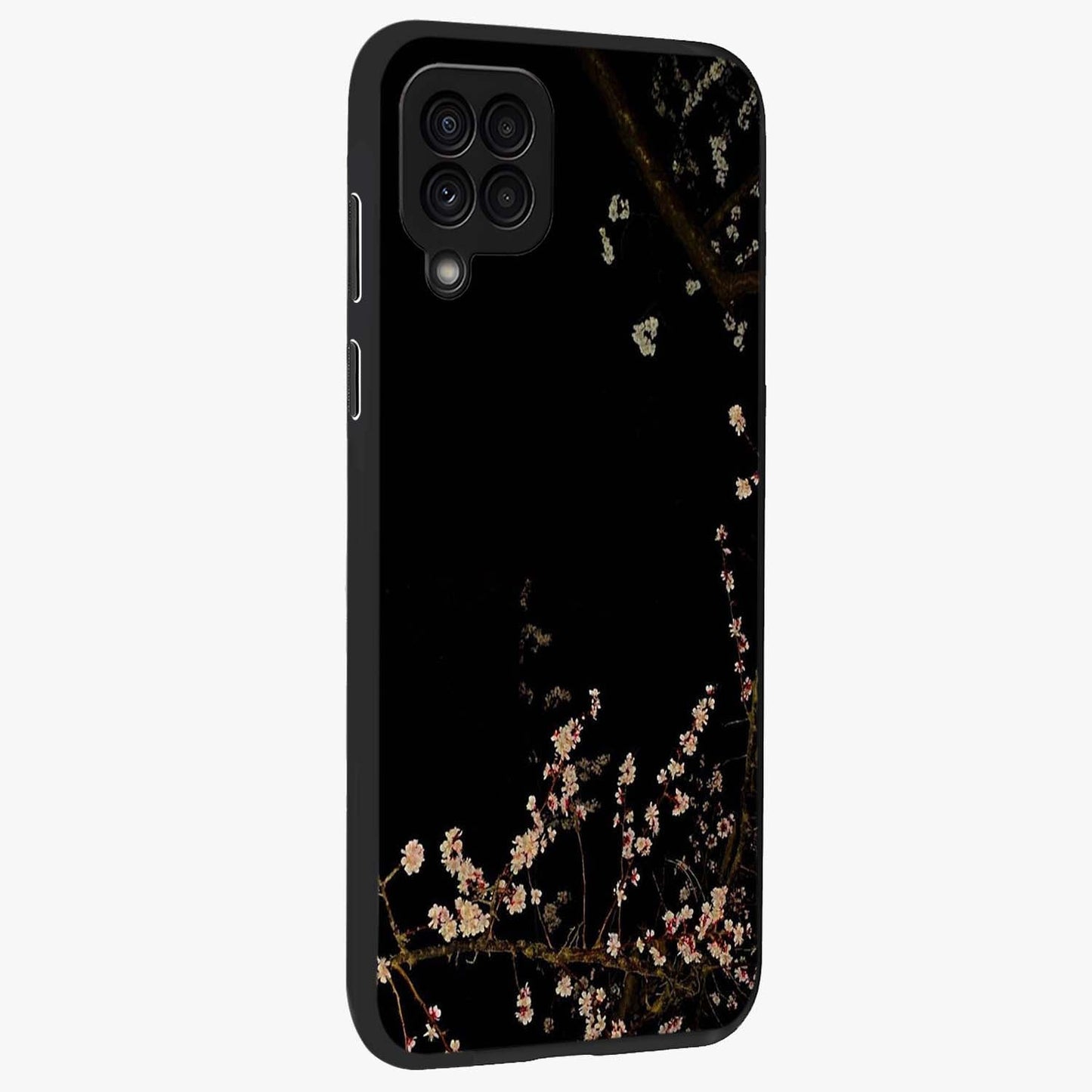 Petal Moon Light With Custom Name Glass Case upright view showcasing elegant floral moon artwork with personalized aesthetic.