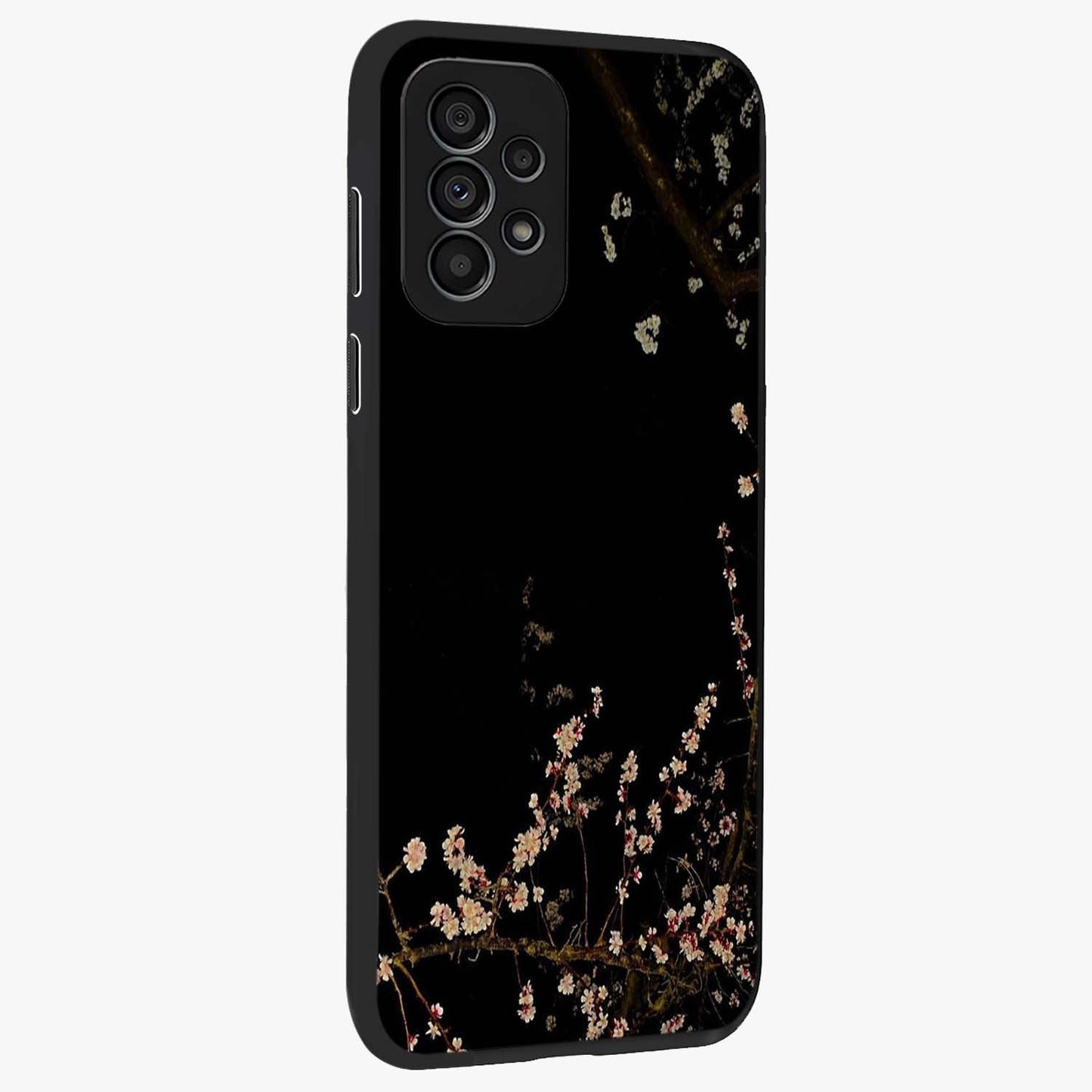 Petal Moon Light With Custom Name Glass Case upright view showcasing elegant floral moon artwork with personalized aesthetic.