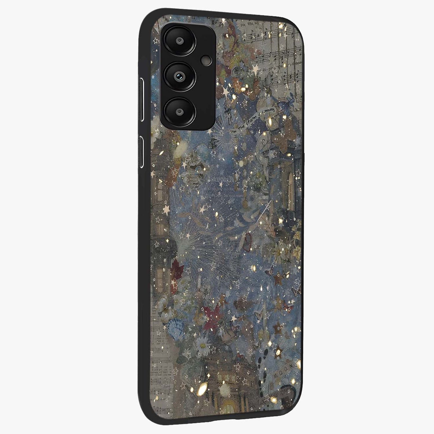 Aesthetic Astrolophia Glass Case upright view showcasing soft aesthetic theme with stylish modern look.