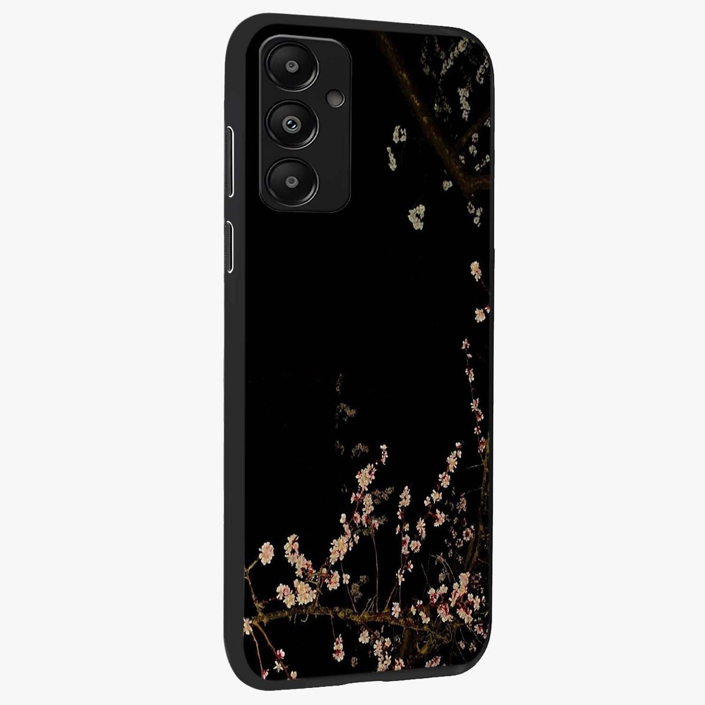 Petal Moon Light With Custom Name Glass Case upright view showcasing elegant floral moon artwork with personalized aesthetic.