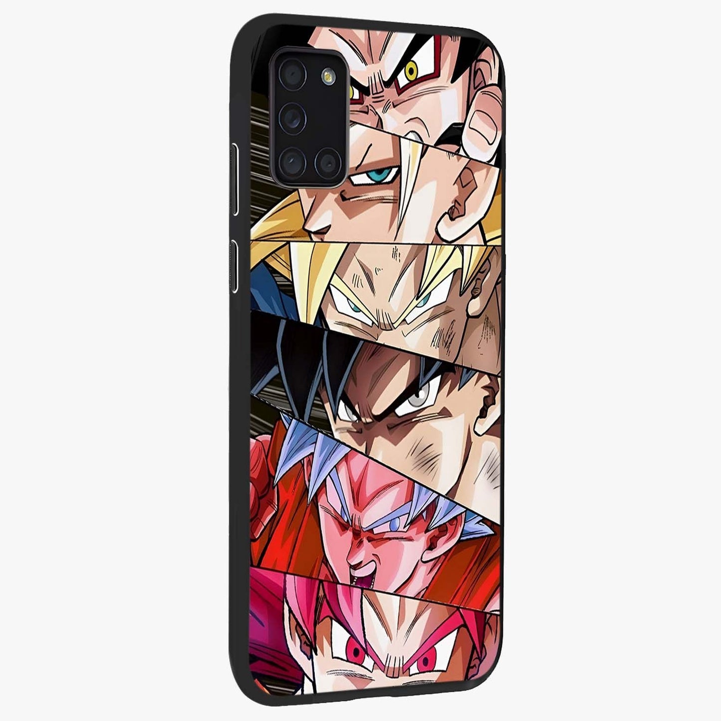 Anime Character Glass Case upright view showcasing expressive anime artwork with bold graphic style.