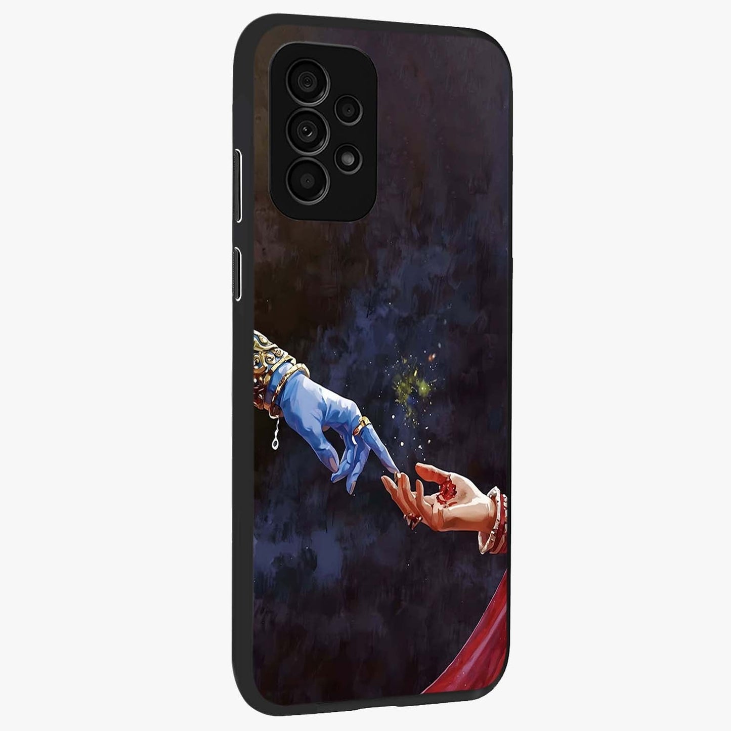 Divine Touch Eternal Glass Case upright view showcasing peaceful spiritual artwork with eternal divine theme.