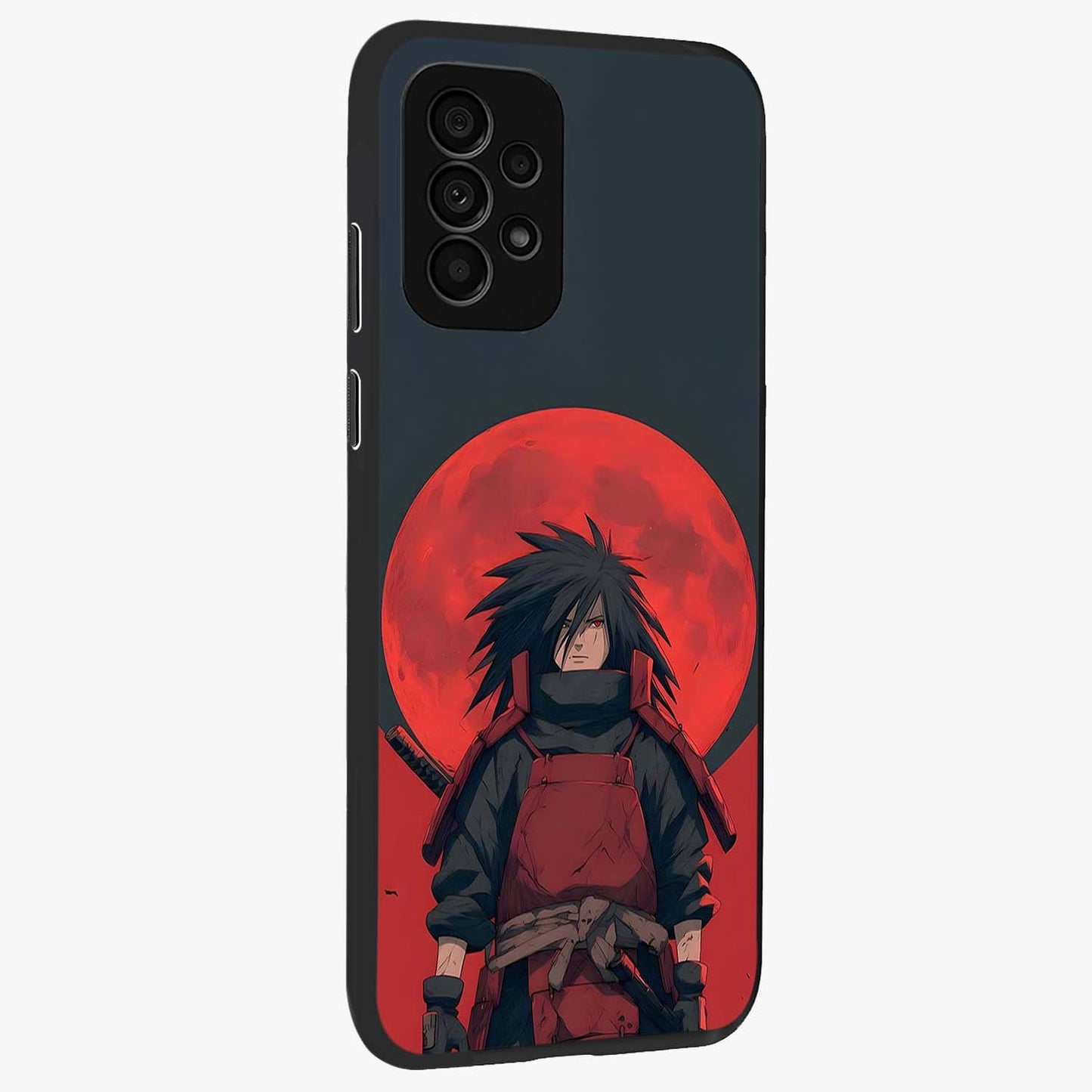 Crimson Moon Warlord Glass Case upright view showcasing powerful warlord artwork with dark celestial theme.
