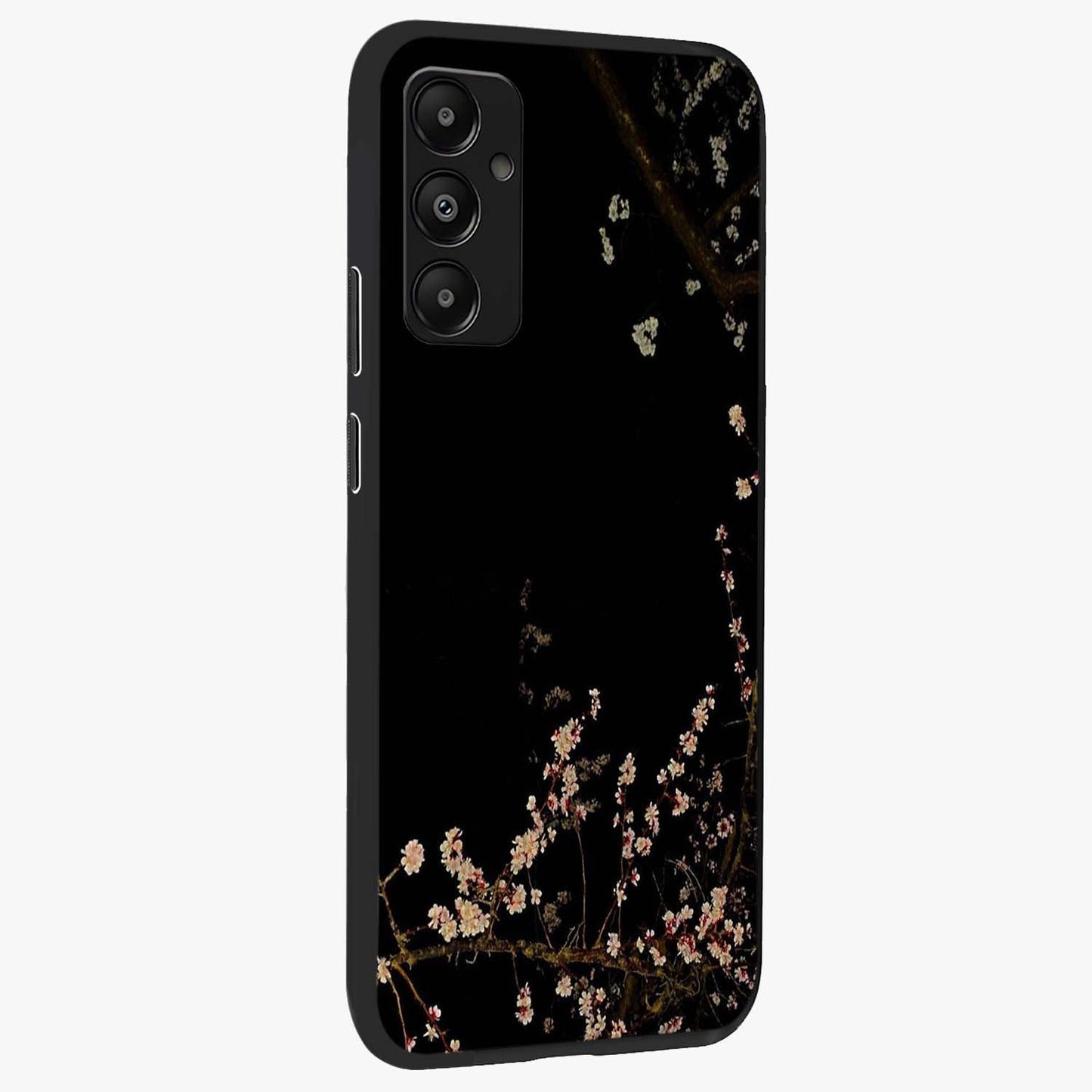 Petal Moon Light With Custom Name Glass Case upright view showcasing elegant floral moon artwork with personalized aesthetic.