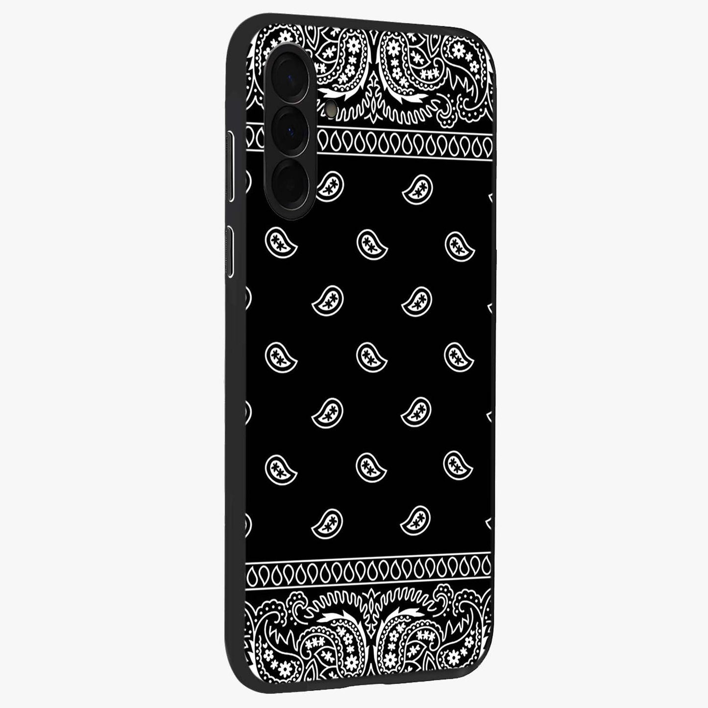 Retro Rebel Threads Glass Case upright view showcasing stylish vintage artwork with bold retro theme.