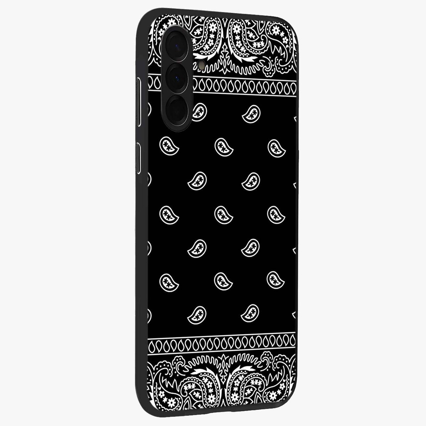 Retro Rebel Threads Glass Case upright view showcasing stylish vintage artwork with bold retro theme.