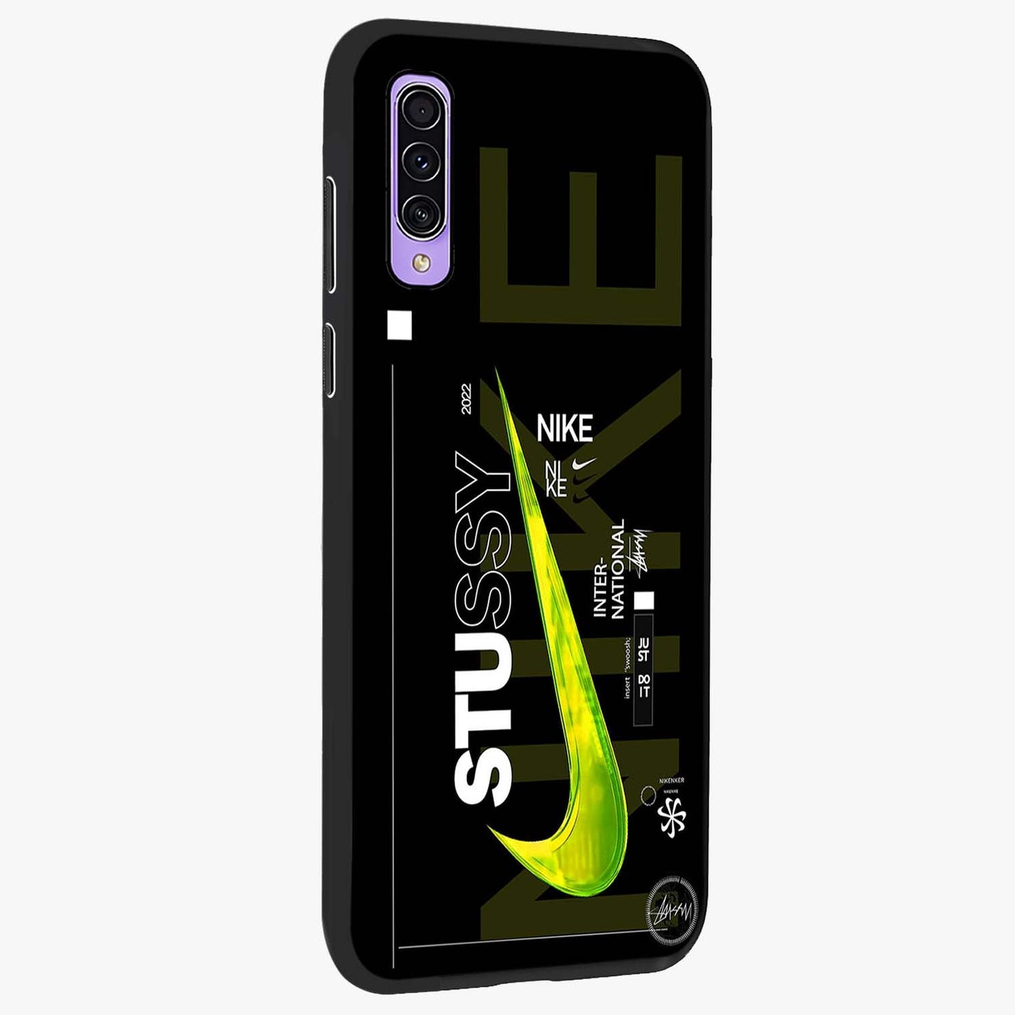 Neon Street Edition Glass Case upright view showcasing colorful neon artwork with modern street culture theme.