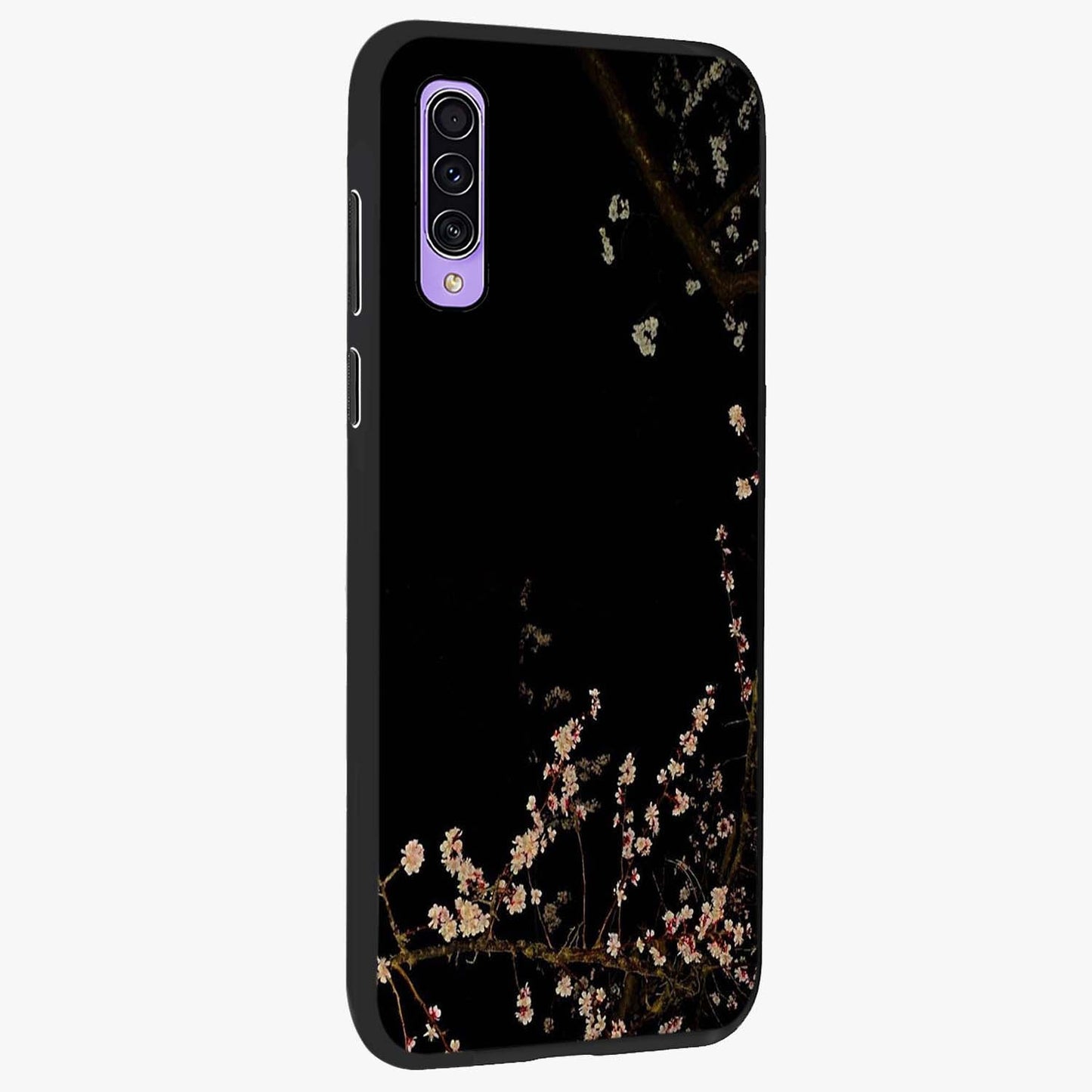 Petal Moon Light With Custom Name Glass Case upright view showcasing elegant floral moon artwork with personalized aesthetic.