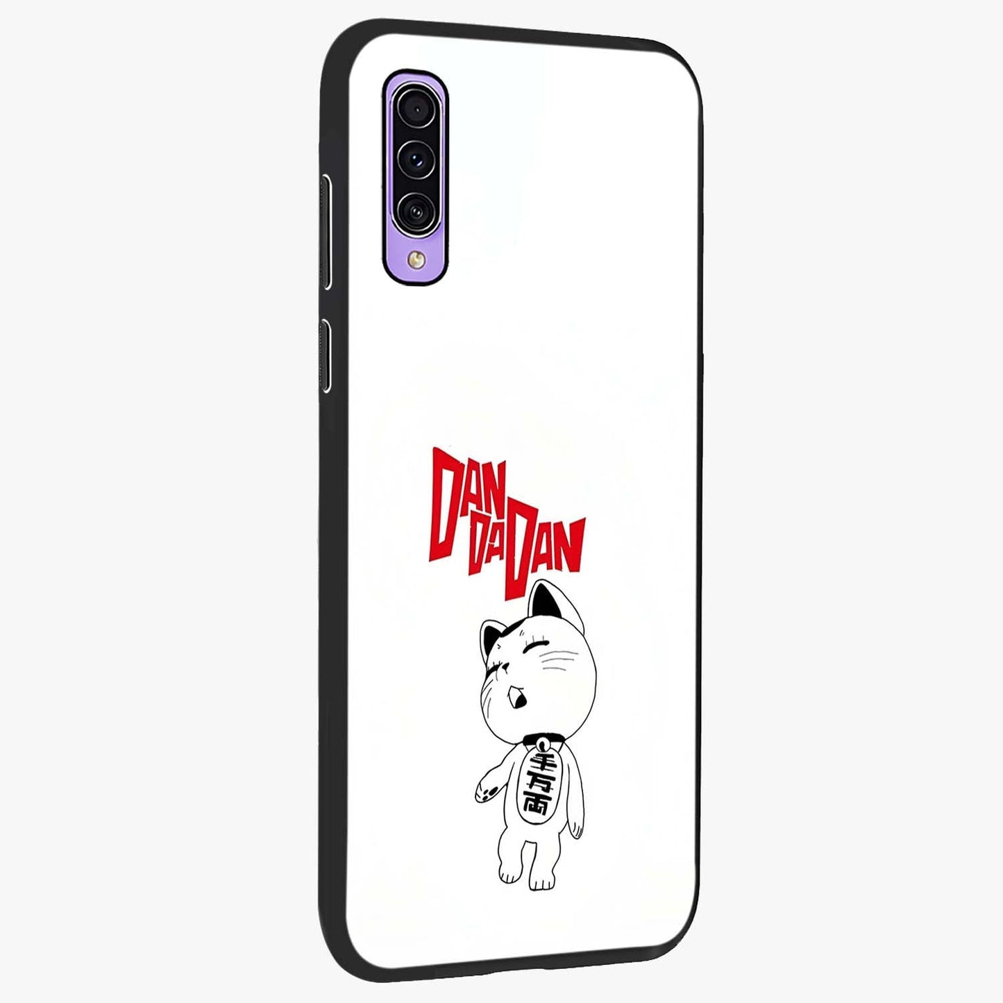 Playful Spirit Charm Glass Case upright view showcasing vibrant charm artwork with fun artistic theme.