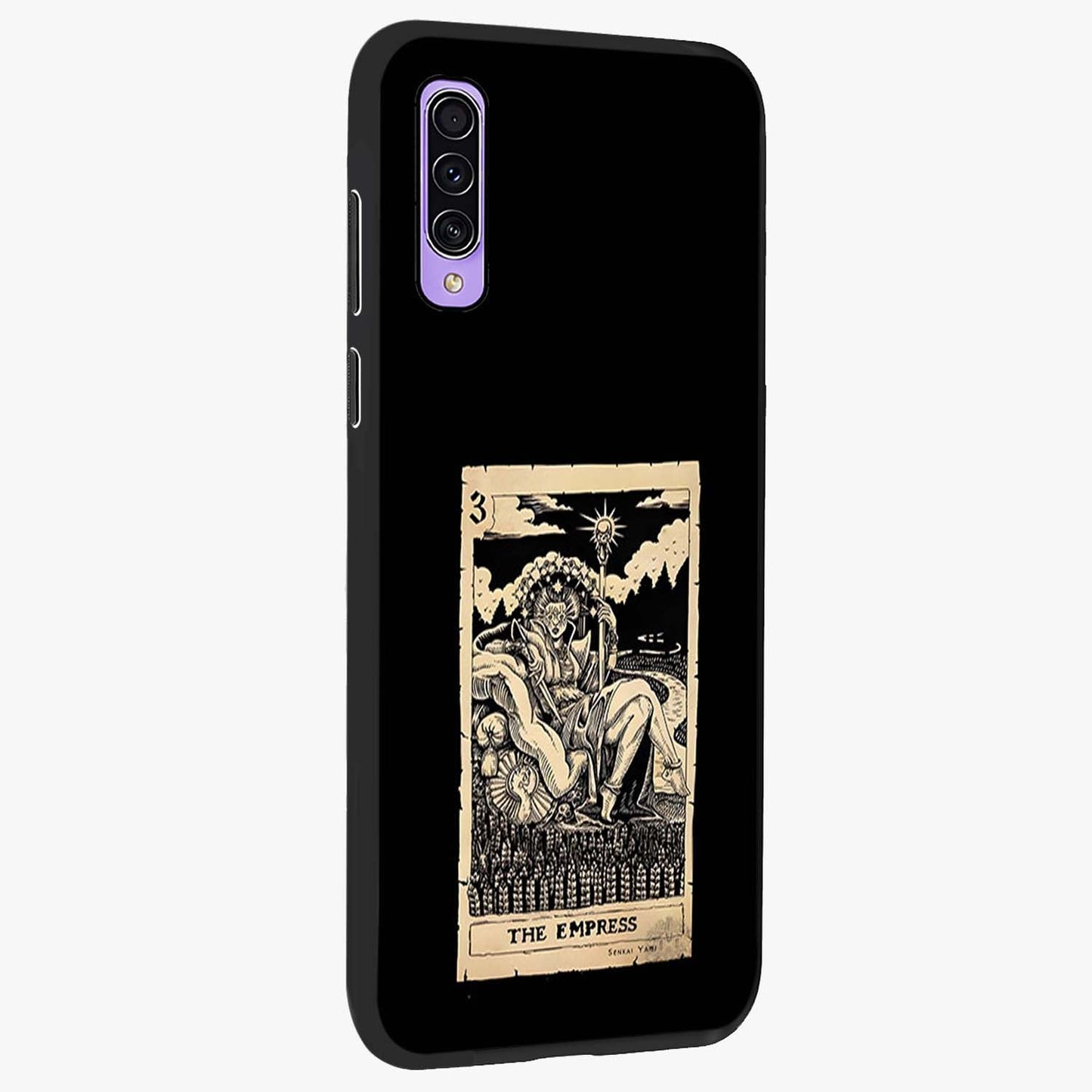 The Empress Glass Case upright view showcasing powerful empress themed artwork with luxurious artistic theme.