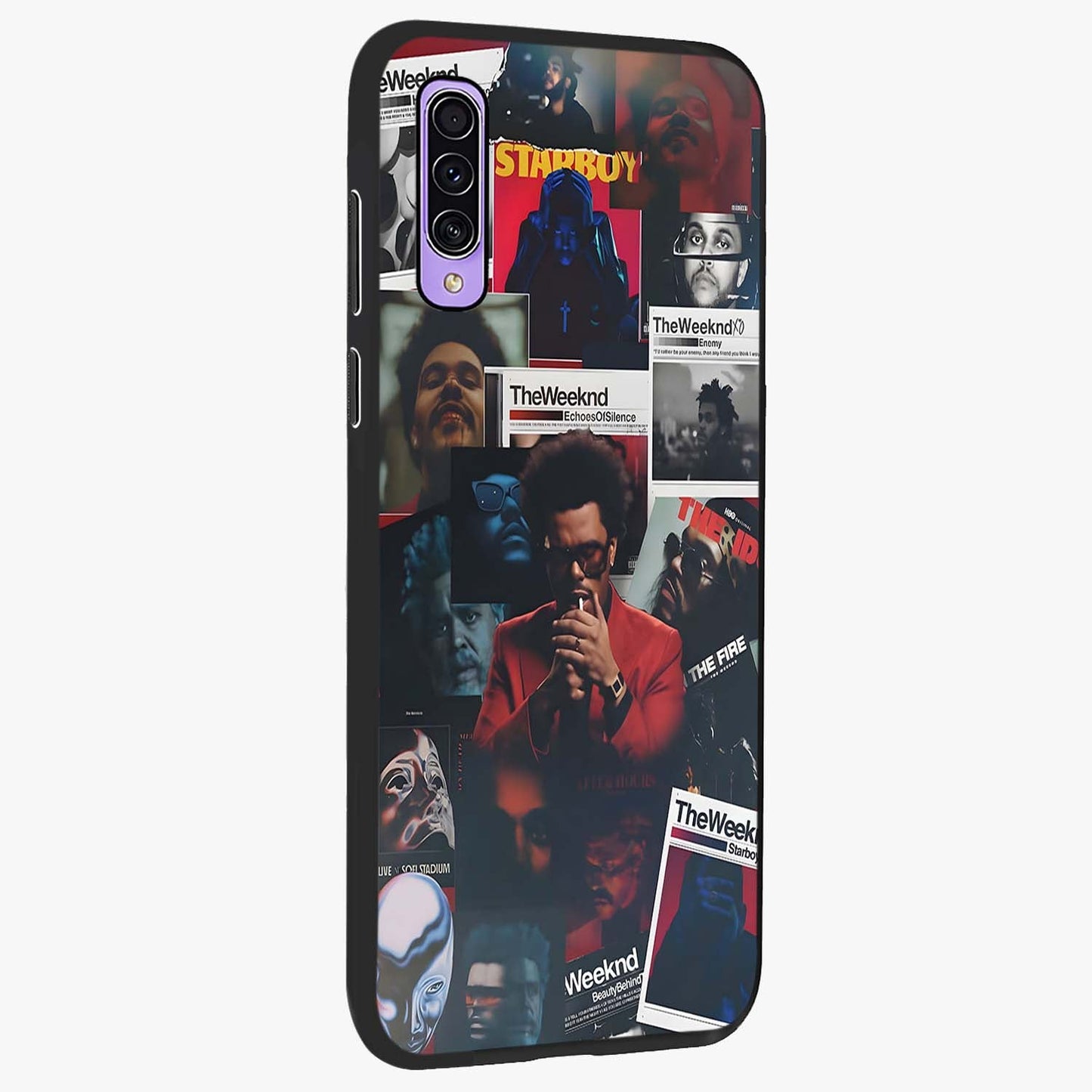 The Weeknd Glass Case upright view showcasing bold music themed artwork with contemporary artistic style.