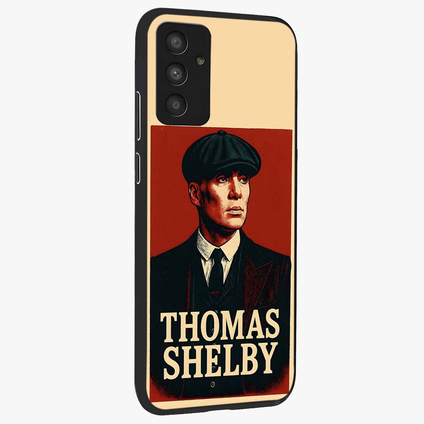 Vintage Mafia Authority Glass Case upright view showcasing dramatic vintage artwork with iconic authority theme.
