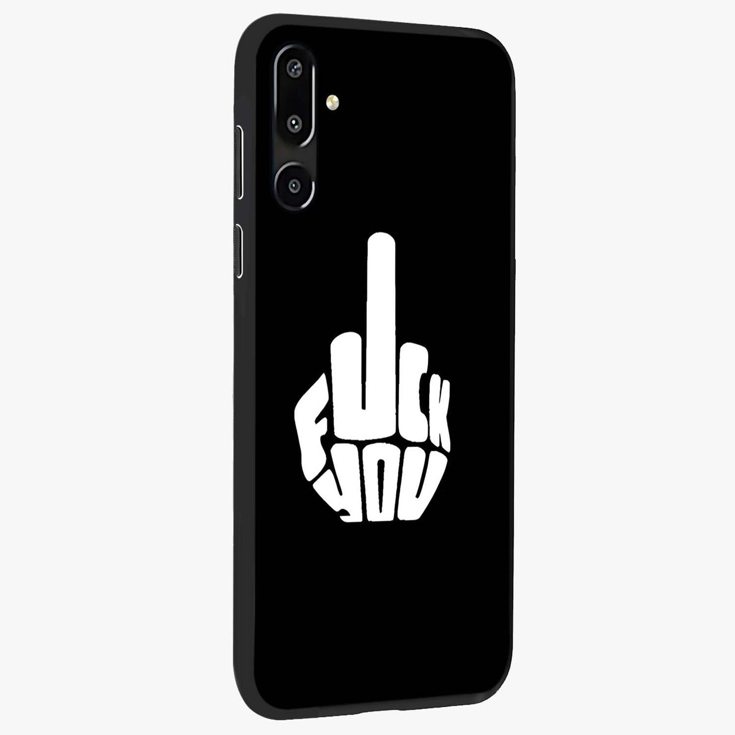 Rebel Mode On Glass Case upright view showcasing striking statement artwork with bold rebellious theme.