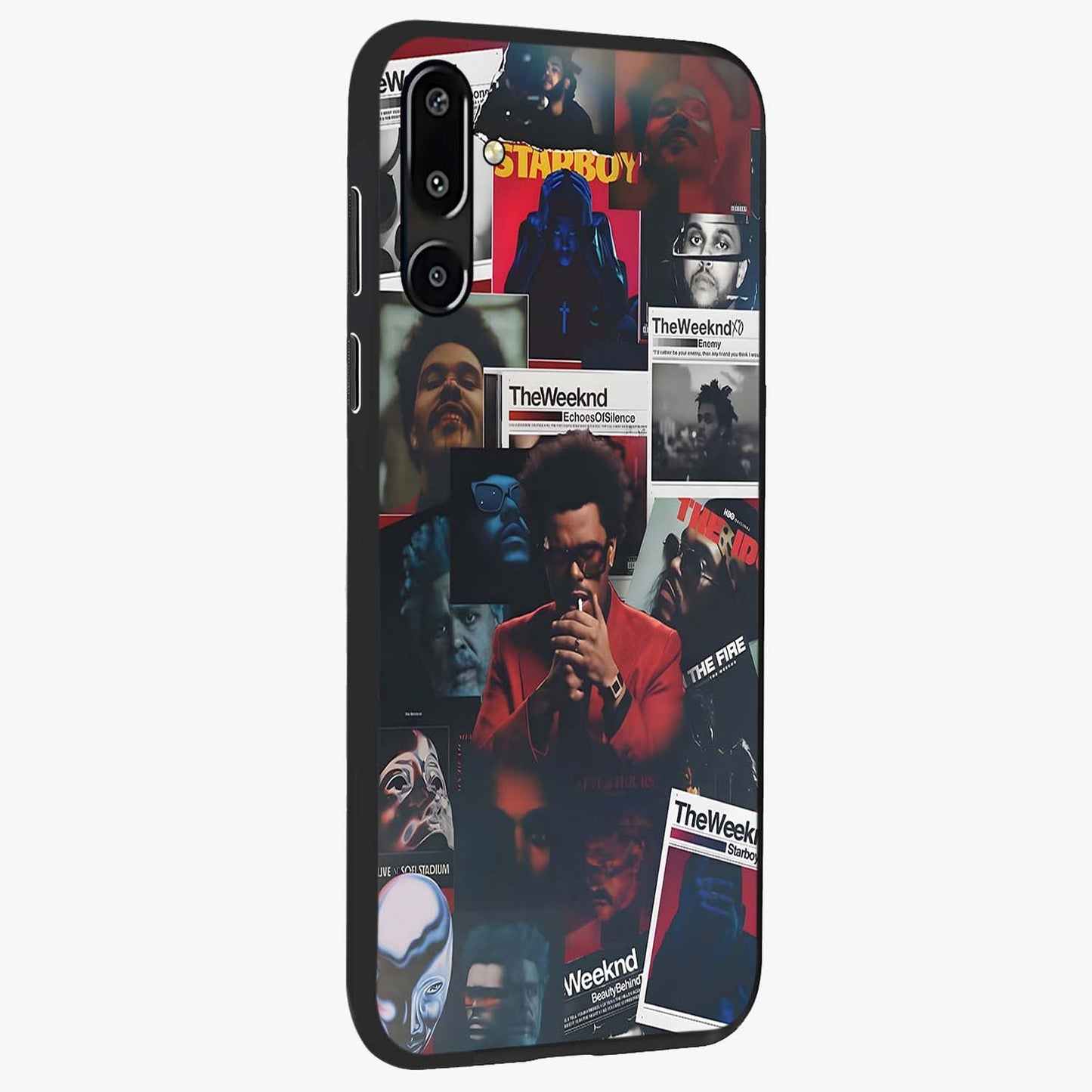 The Weeknd Glass Case upright view showcasing bold music themed artwork with contemporary artistic style.