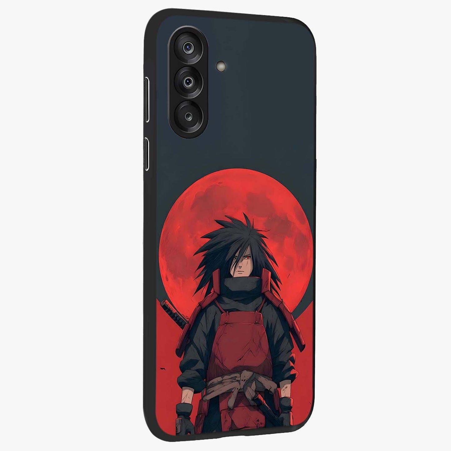 Crimson Moon Warlord Glass Case upright view showcasing powerful warlord artwork with dark celestial theme.