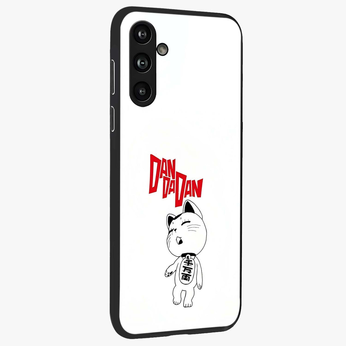 Playful Spirit Charm Glass Case upright view showcasing vibrant charm artwork with fun artistic theme.
