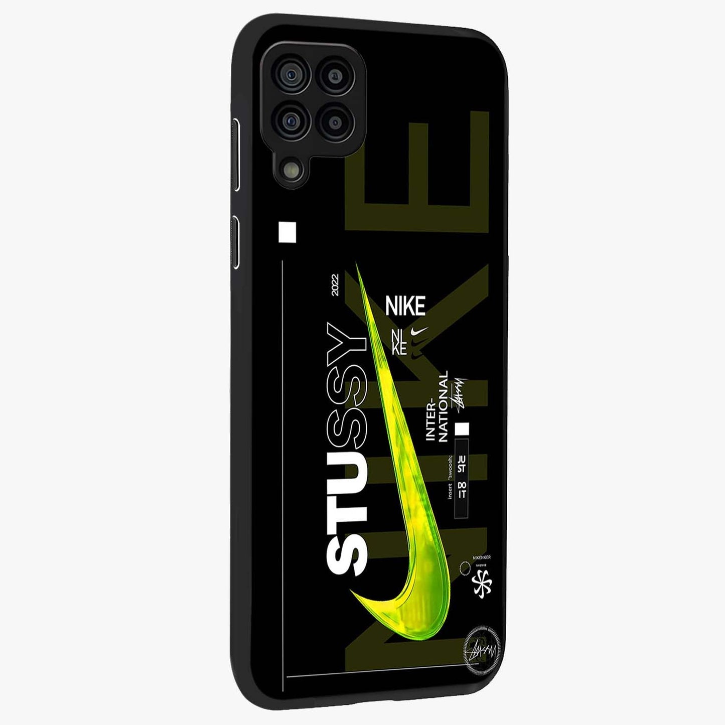 Neon Street Edition Glass Case upright view showcasing colorful neon artwork with modern street culture theme.