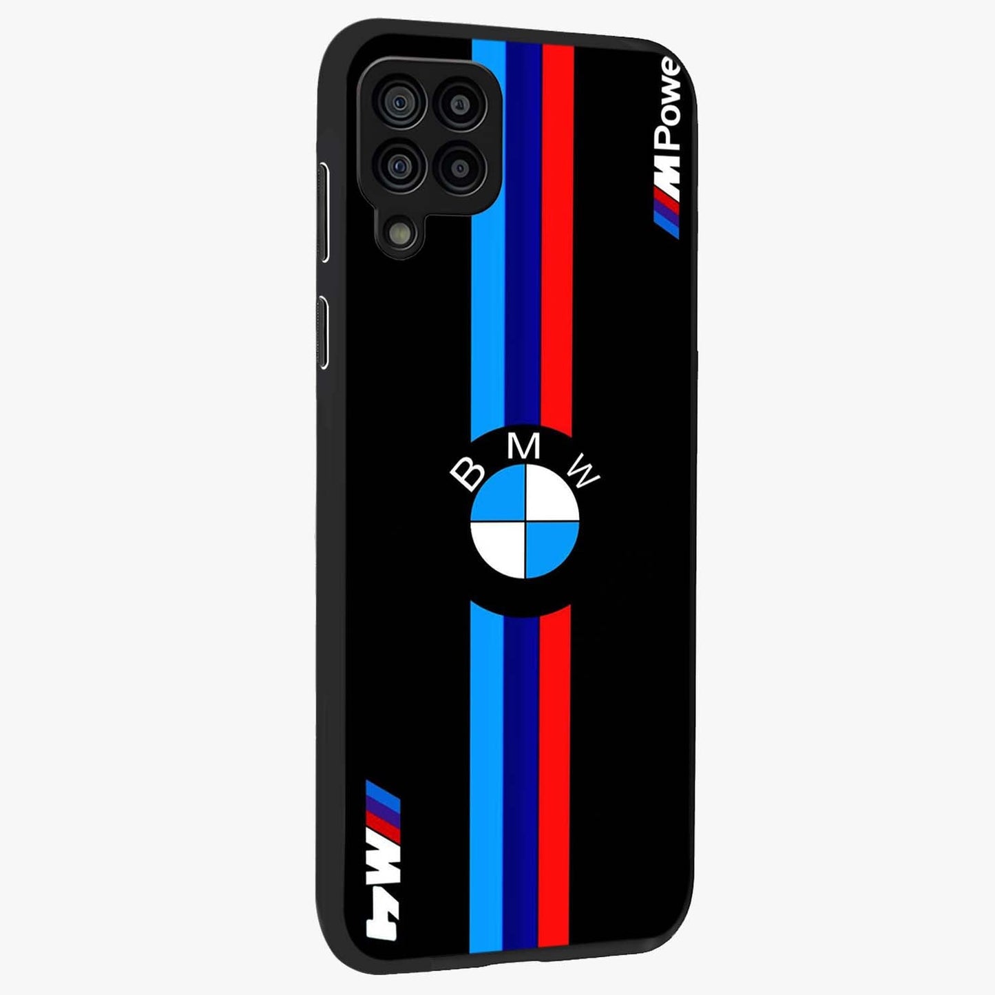Turbo BMW Beast Glass Case upright view showcasing powerful car artwork with modern motorsport theme.