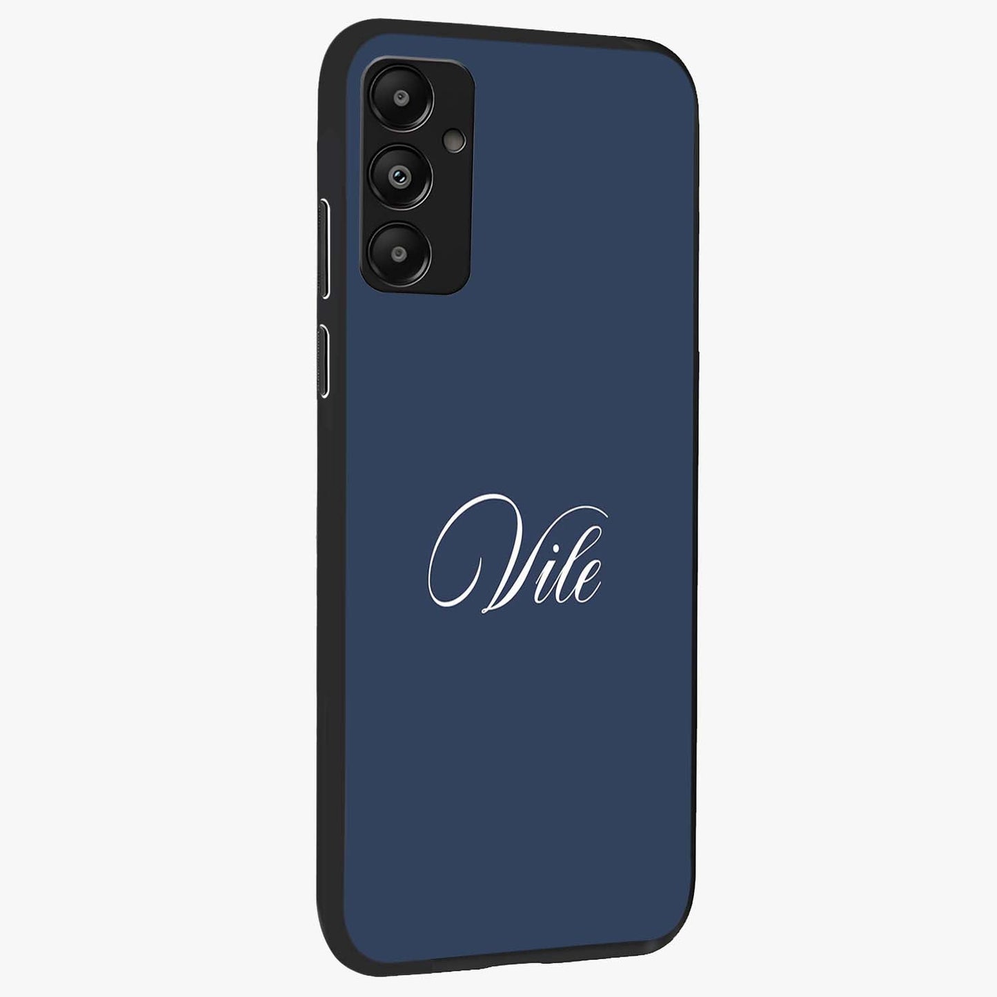 Blue Vintage Floral Pattern Glass Case displayed in angled mockup highlighting classic blue floral pattern and retro aesthetic design.